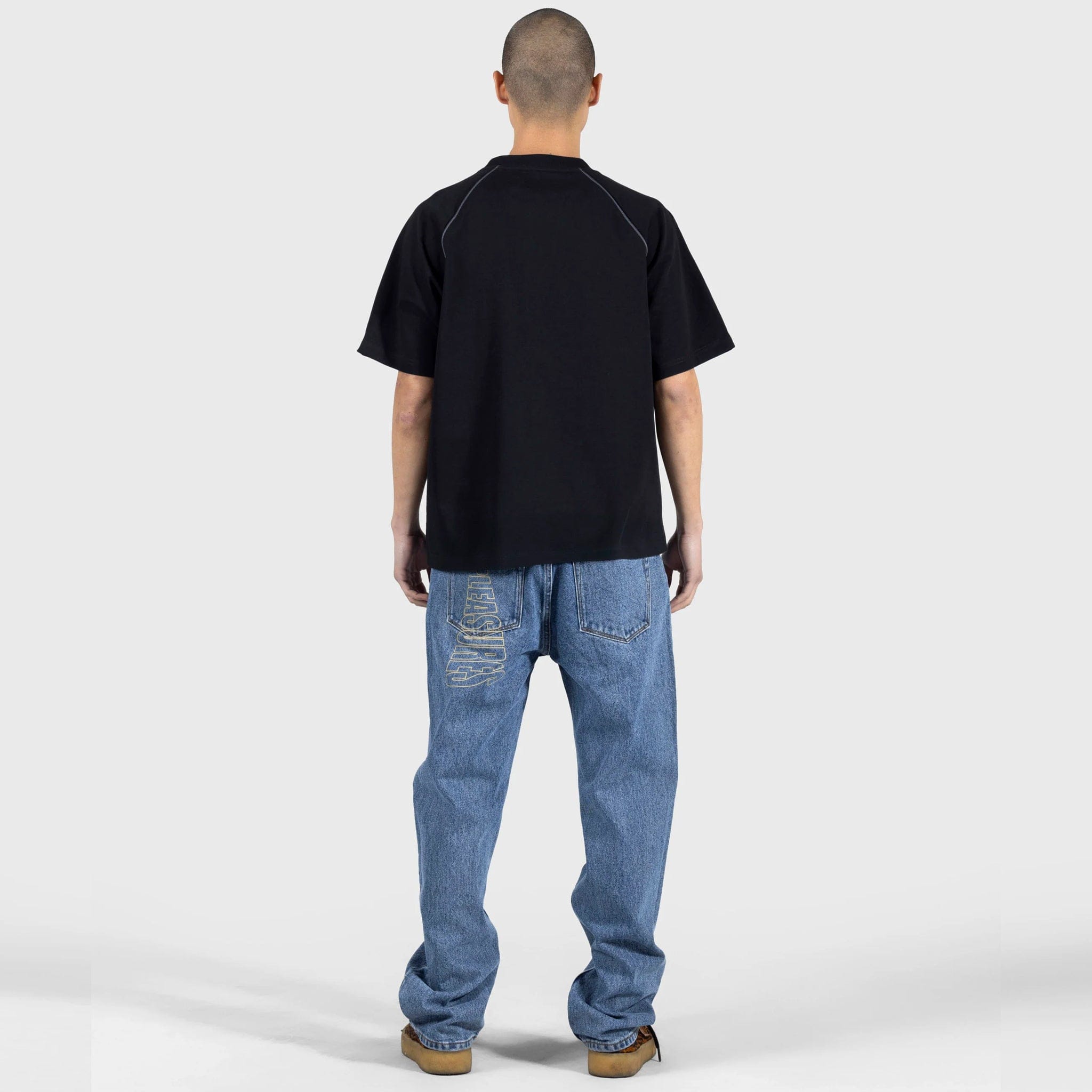 Pleasures CRUMBLE HEAVYWEIGHT RAGLAN (BLACK)