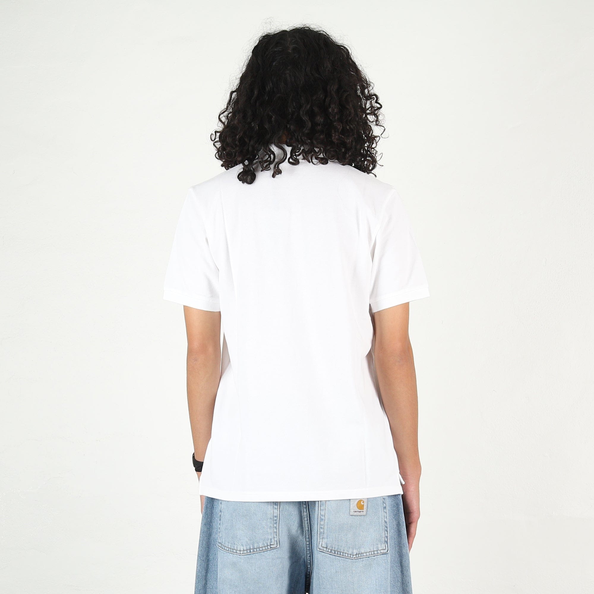 Carhartt Wip S/S Chase Pique Polo - White / Gold