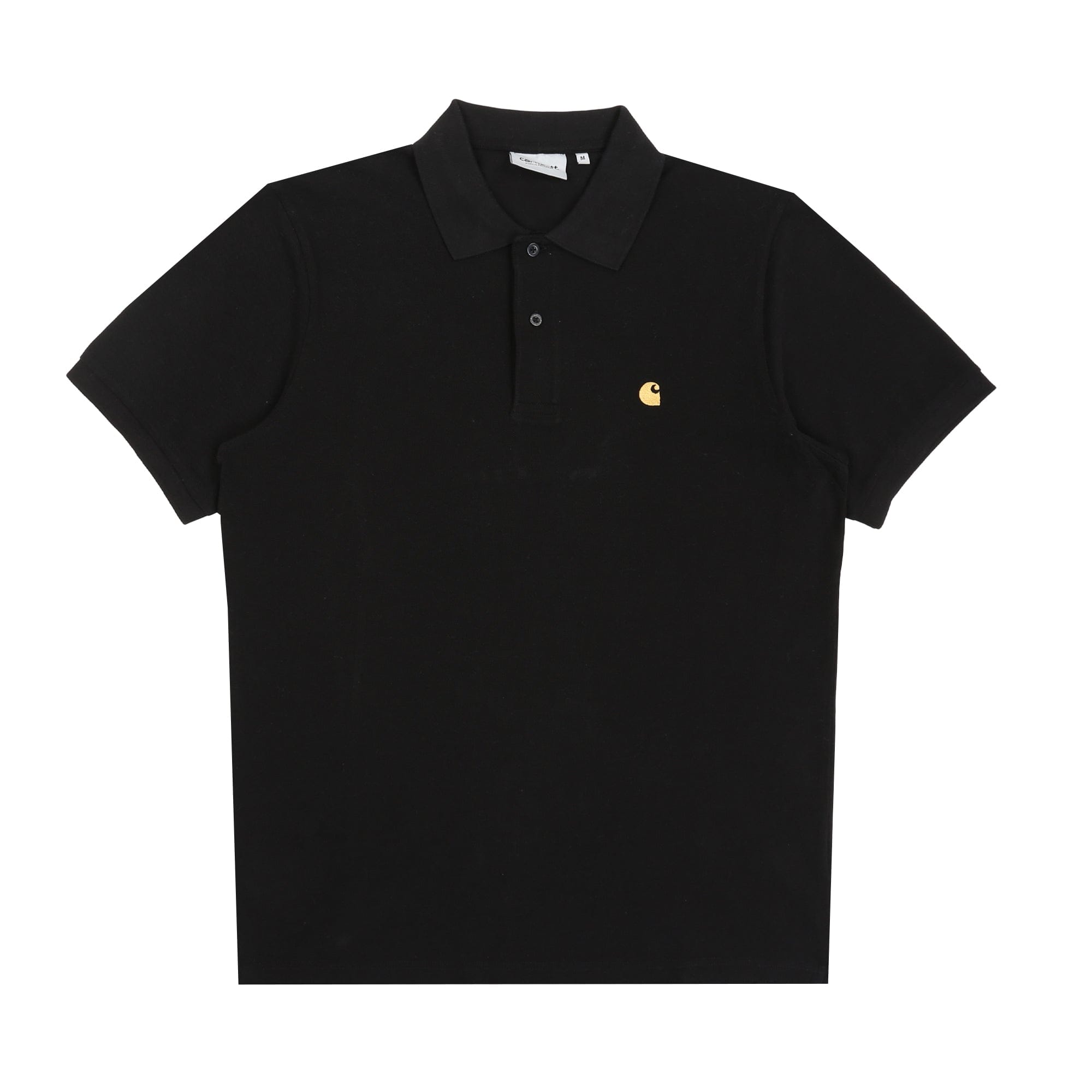 Carhartt Wip S/S Chase Pique Polo - Black / Gold