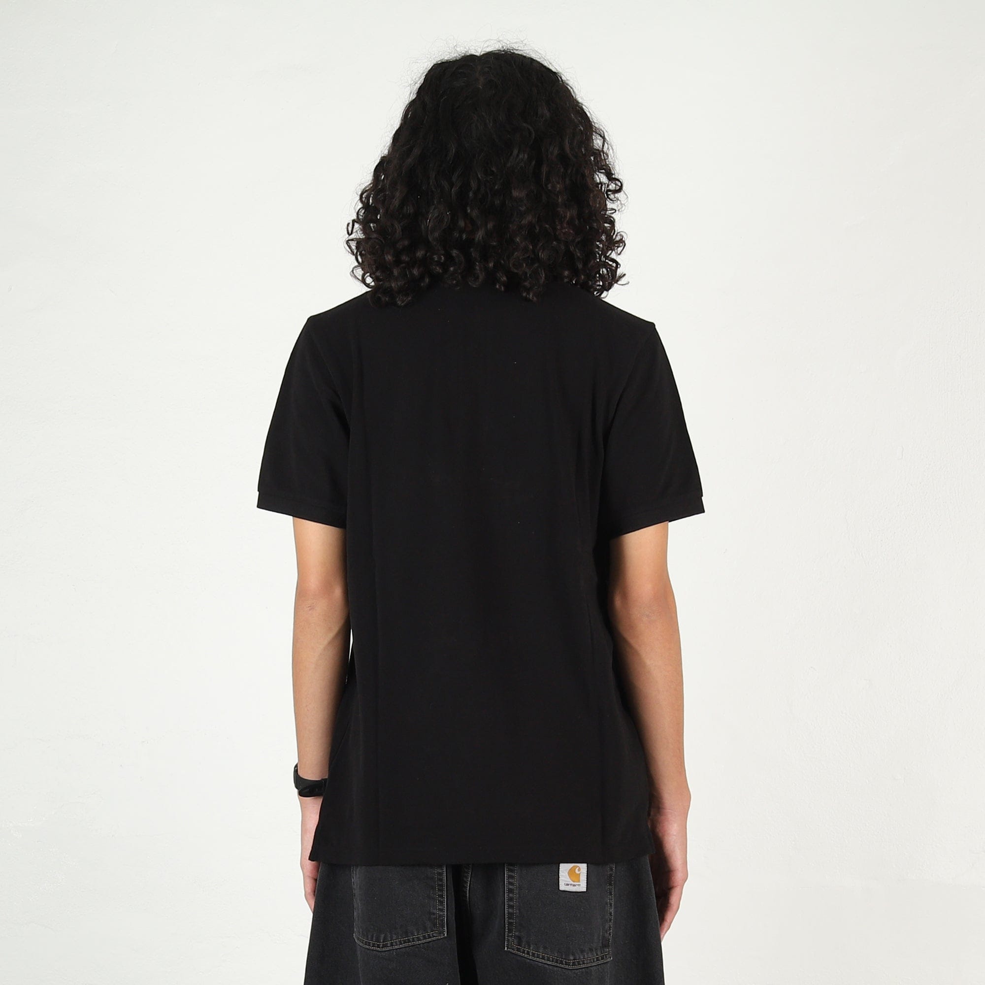 Carhartt Wip S/S Chase Pique Polo - Black / Gold