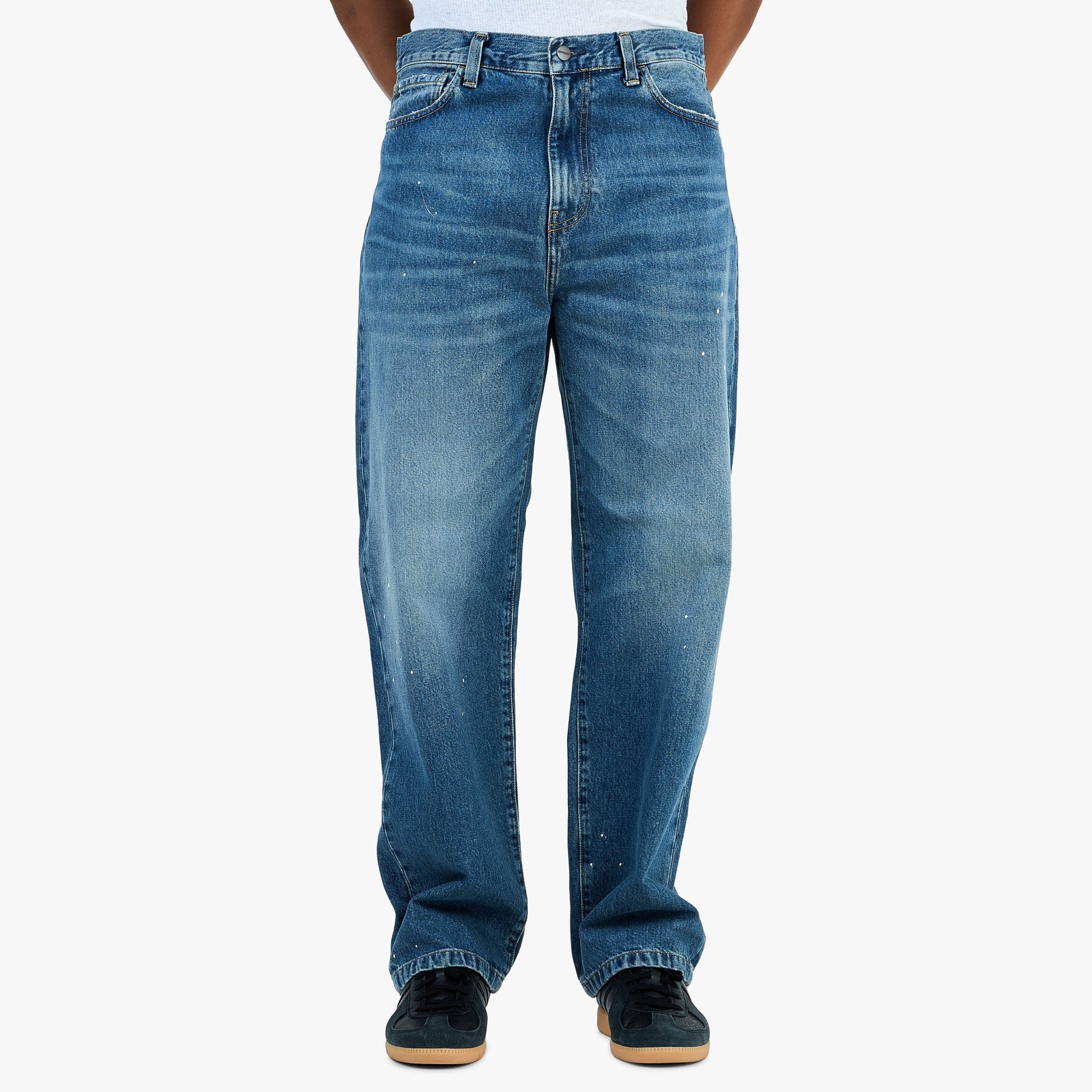 Carhartt WIP Landon Pant Blue / Destroy Wash - Splatter