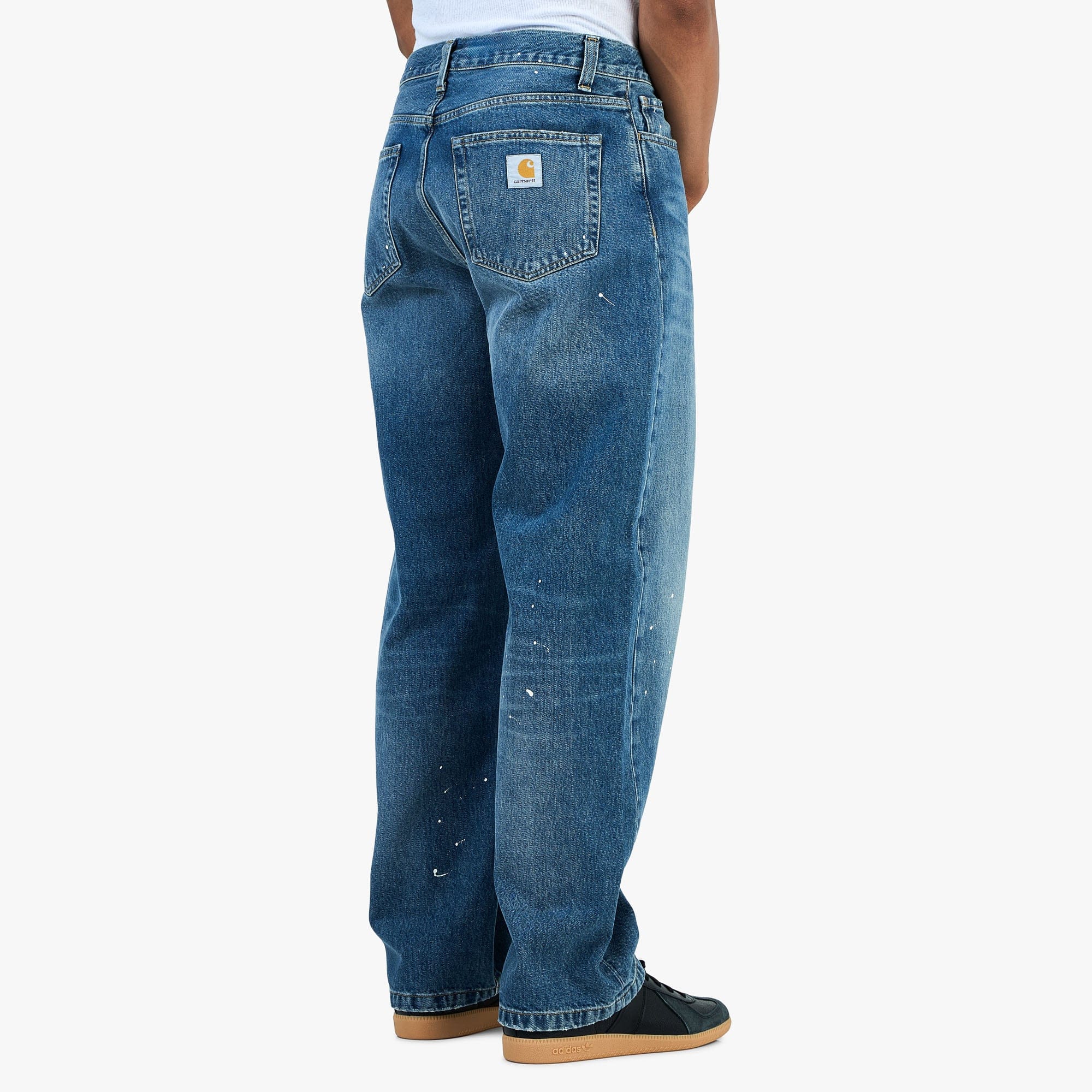 Carhartt WIP Landon Pant Blue / Destroy Wash - Splatter