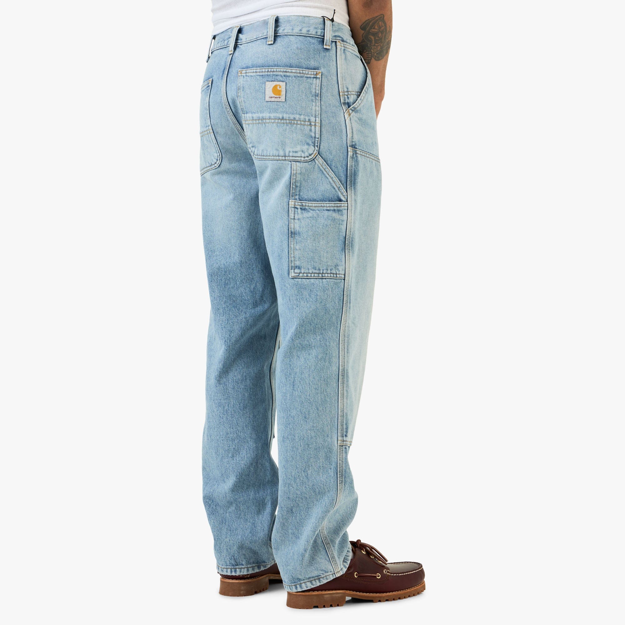 Carhartt WIP Double Knee Pant Blue / Heavy Bleached