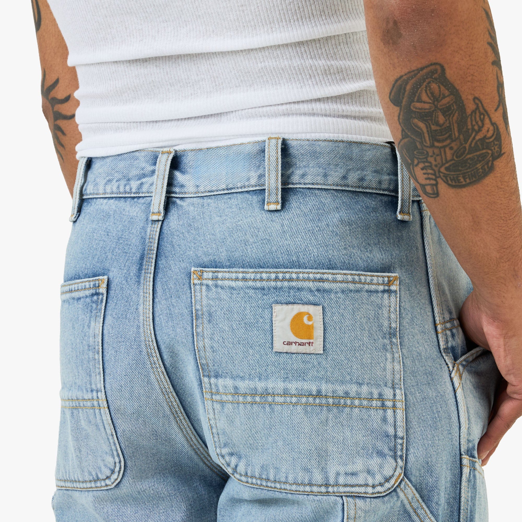 Carhartt WIP Double Knee Pant Blue / Heavy Bleached