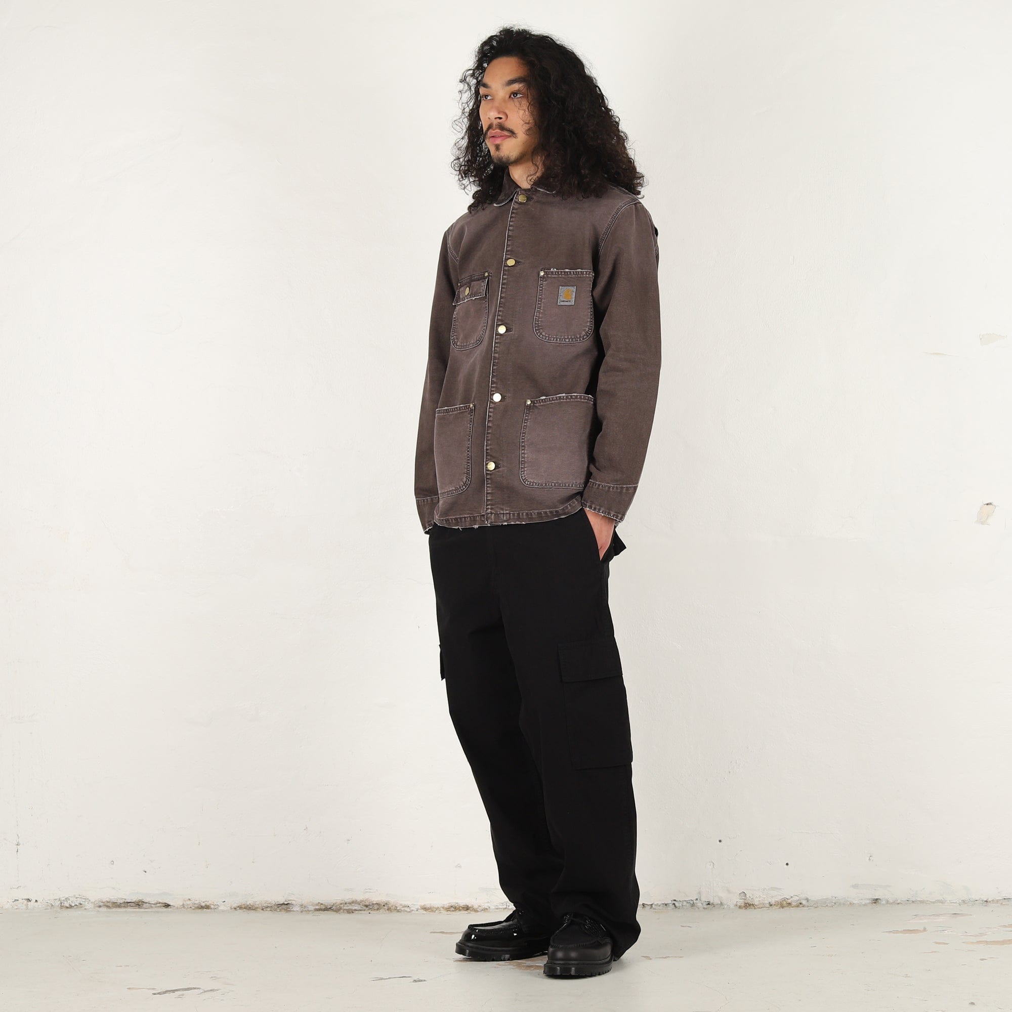 Carhartt Wip OG Chore Coat - Tobacco destroy wash