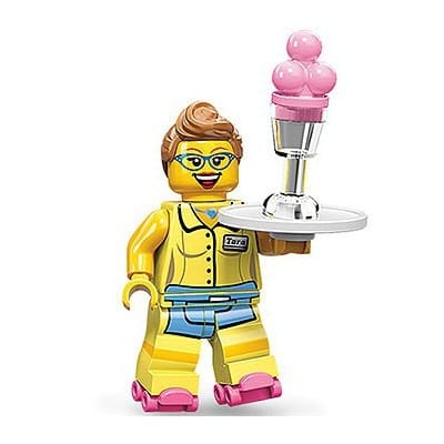 LEGO MINIFIG Diner Waitress, Series 11 col11 - 13