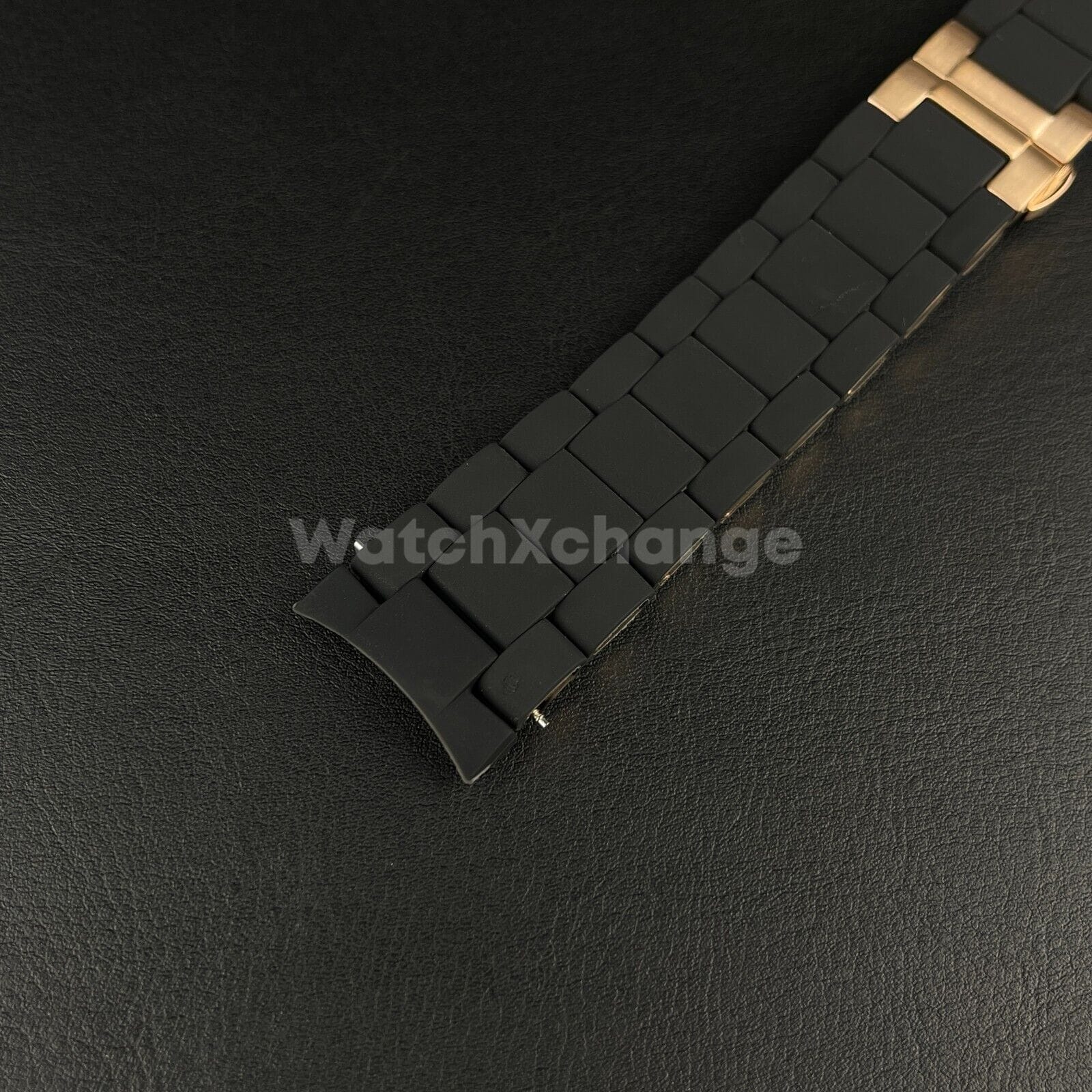 Emporio Armani Black 20 23 mm RUBBER/STEEL Strap Band Bracelet fit Emporio Armani AR5905 AR5906