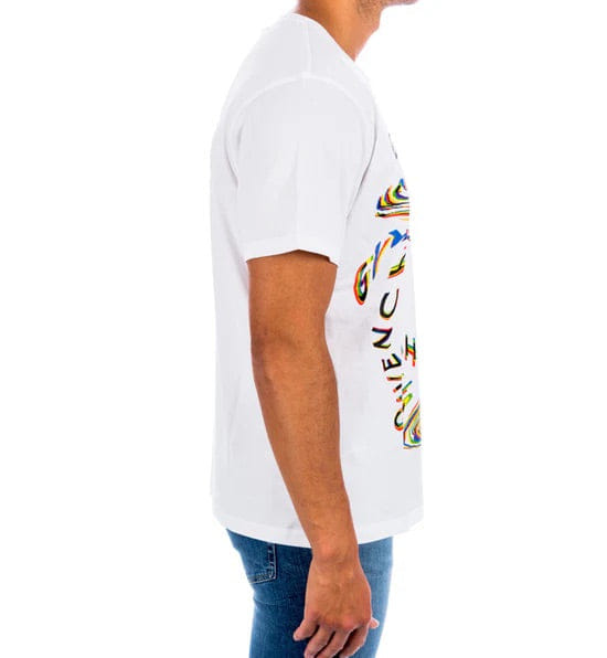 Givenchy Glitch Printed T - Shirt White Regular Fit