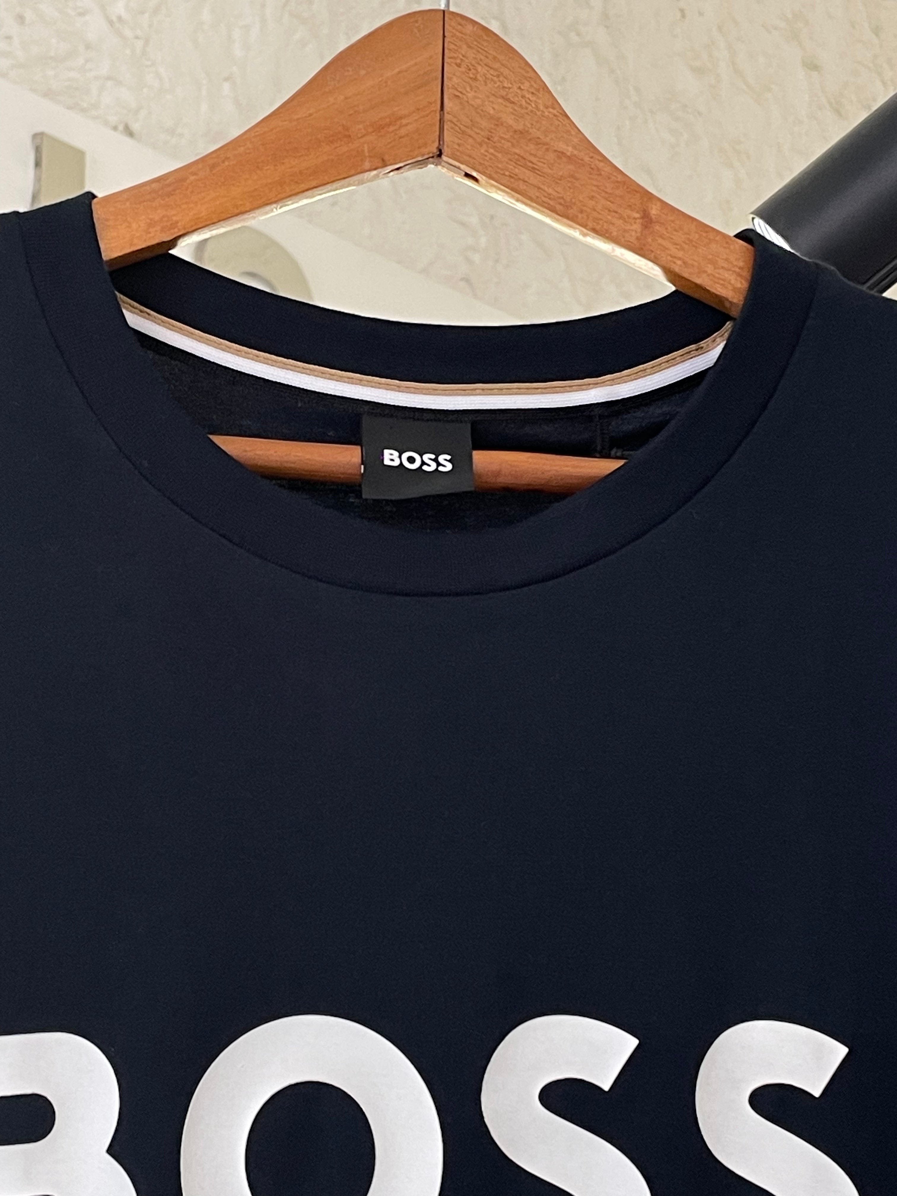 Boss Hugo Boss Cotton Jersey Regular Fit T - Shirt - Blue