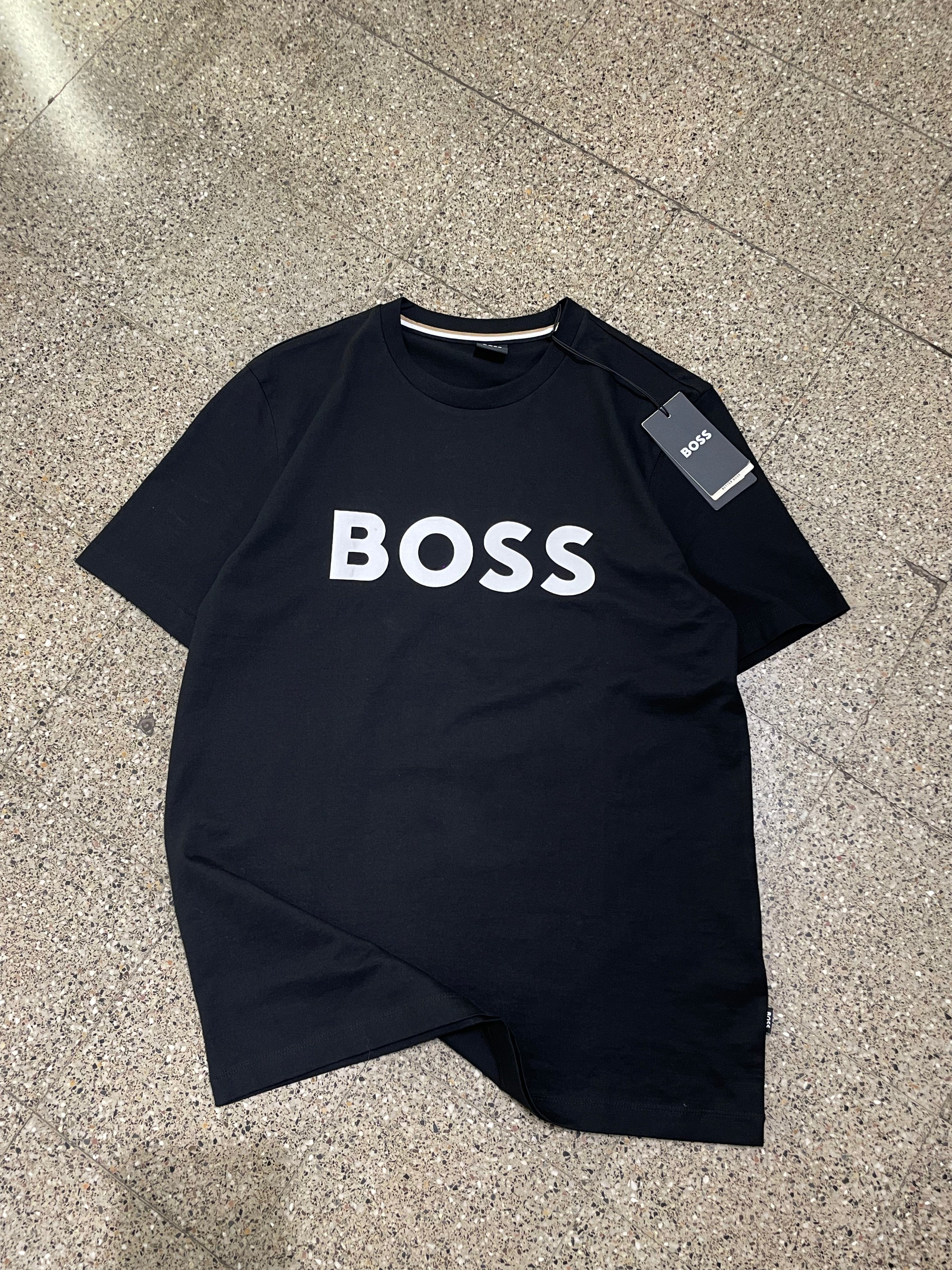 Boss Hugo Boss Cotton Jersey Regular Fit T - Shirt - Black