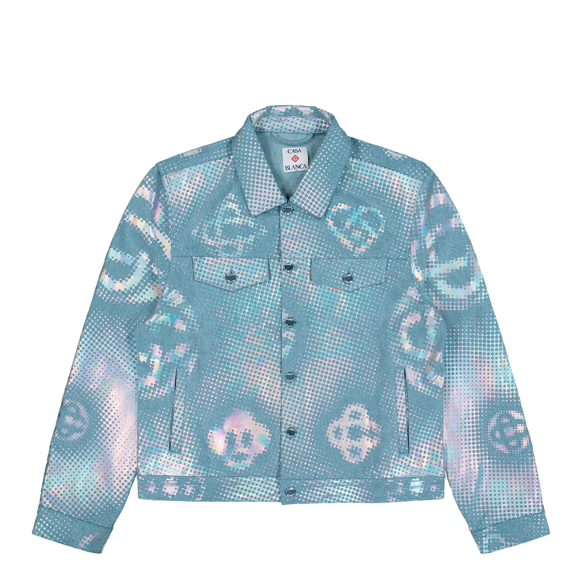 Casablanca Pearlescent Monogram Denim Jacket
