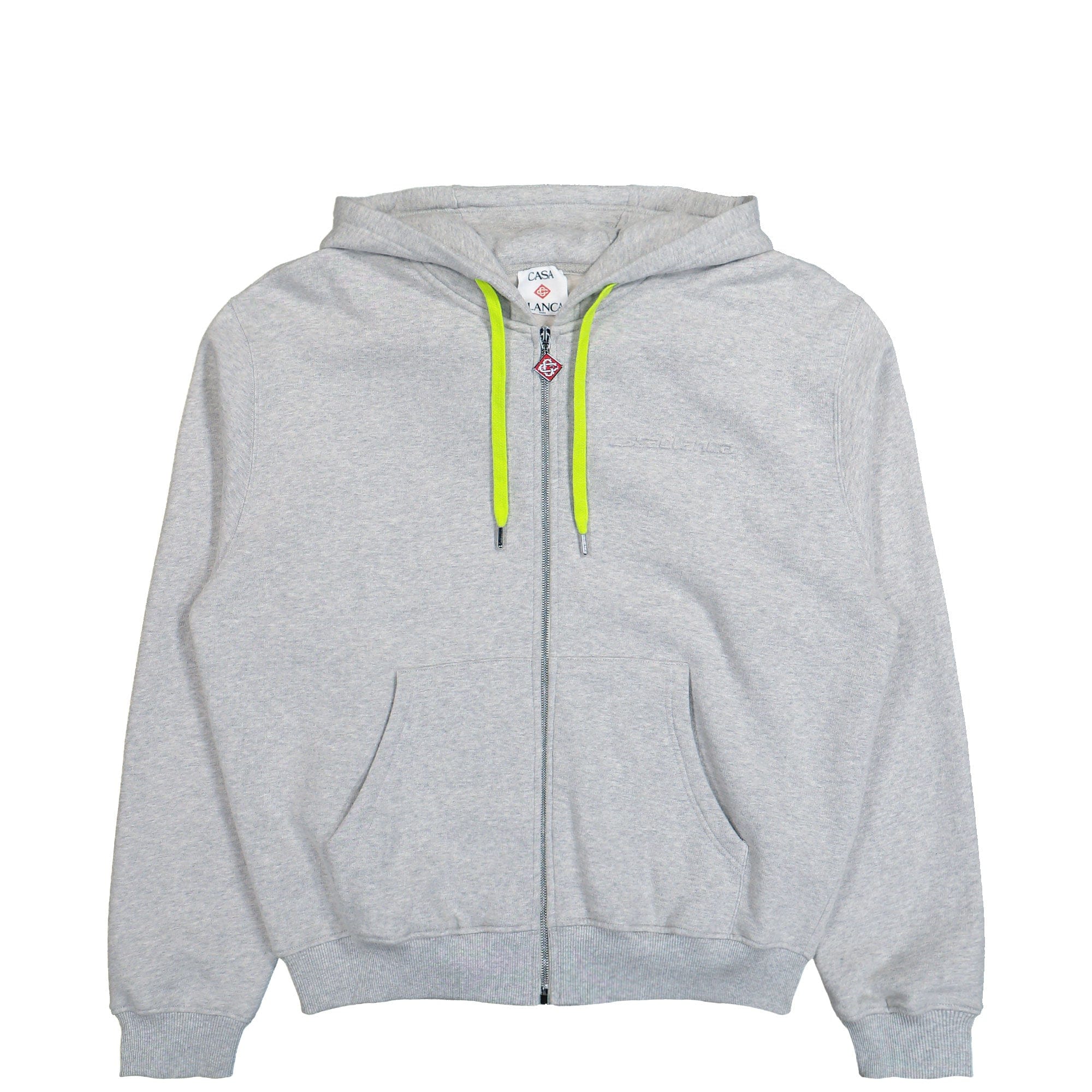 Casablanca Cashmere Blend Zip - Up Hooded Sweatshirt