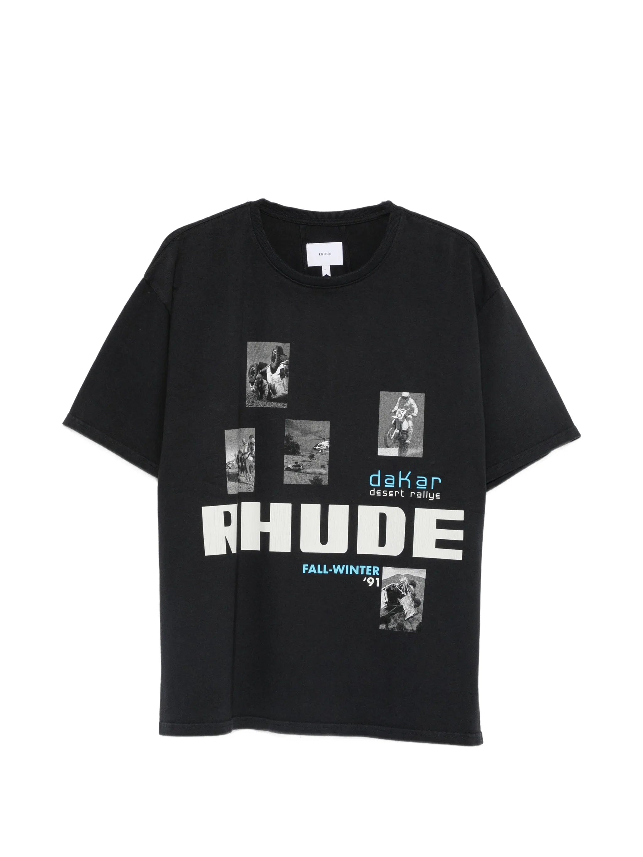 RHUDE logo - print graphic - print T - shirt