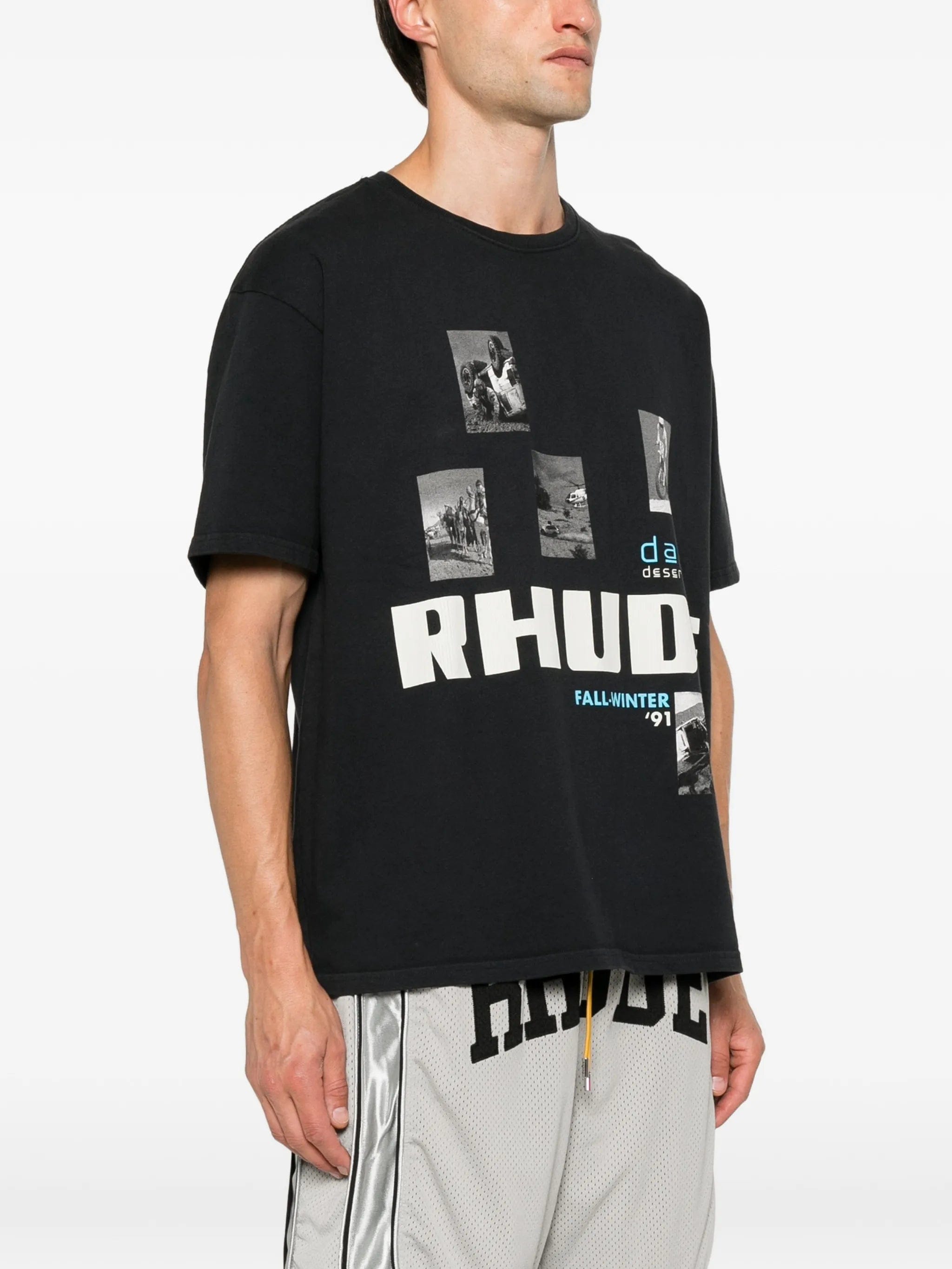 RHUDE logo - print graphic - print T - shirt