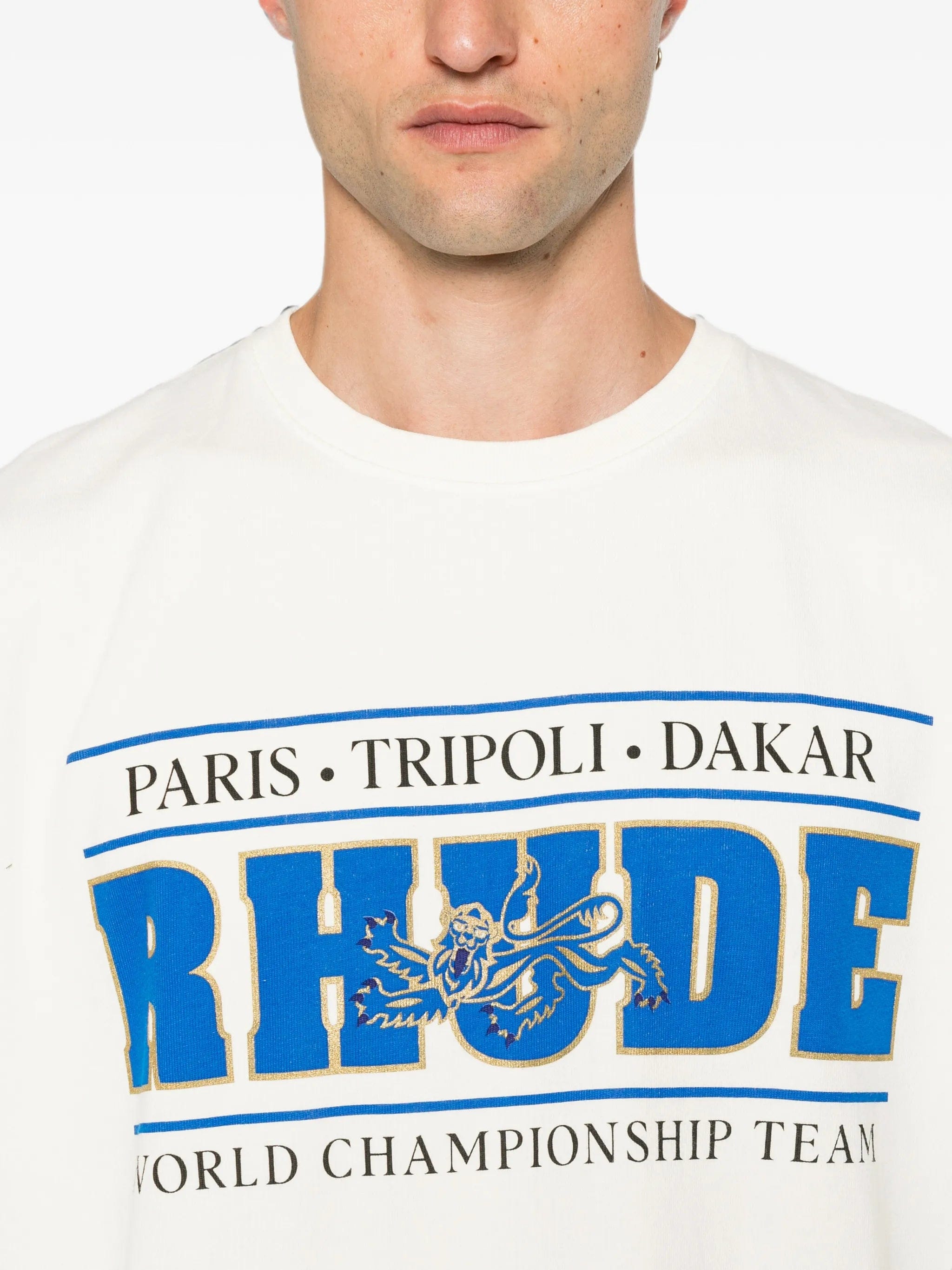 RHUDE logo - print T - shirt