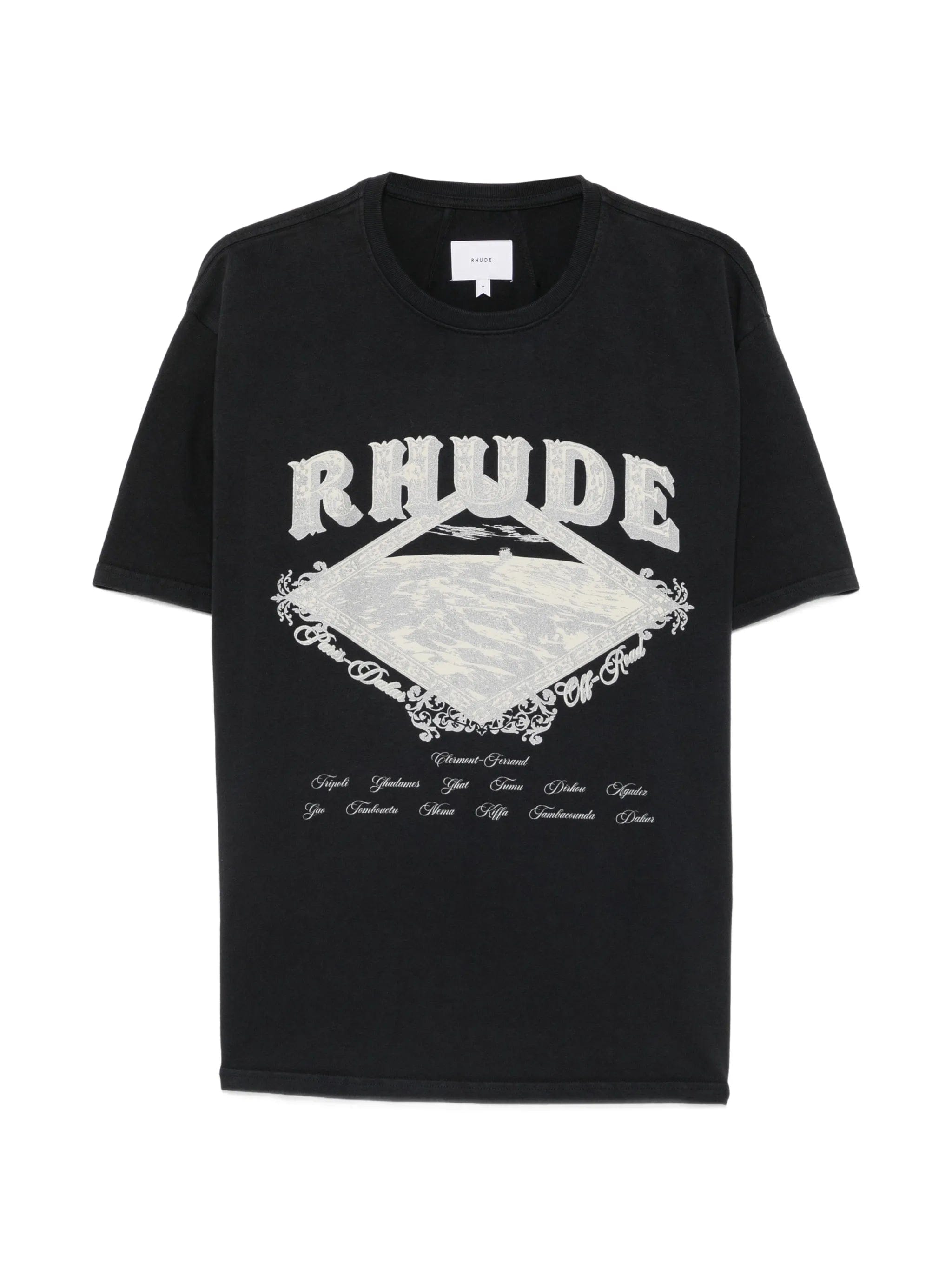 RHUDE Dakar Convoy logo - print T - shirt