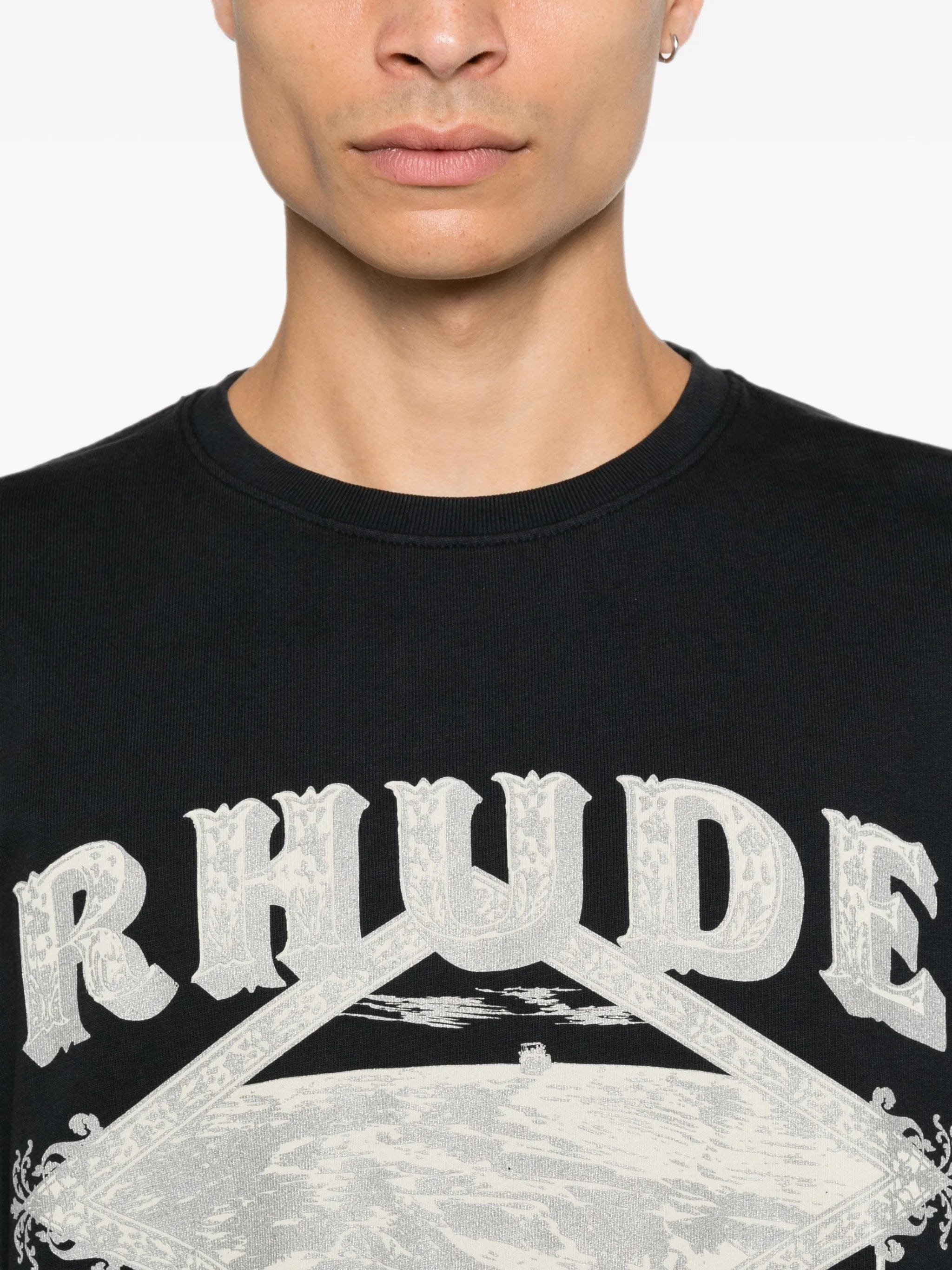 RHUDE Dakar Convoy logo - print T - shirt