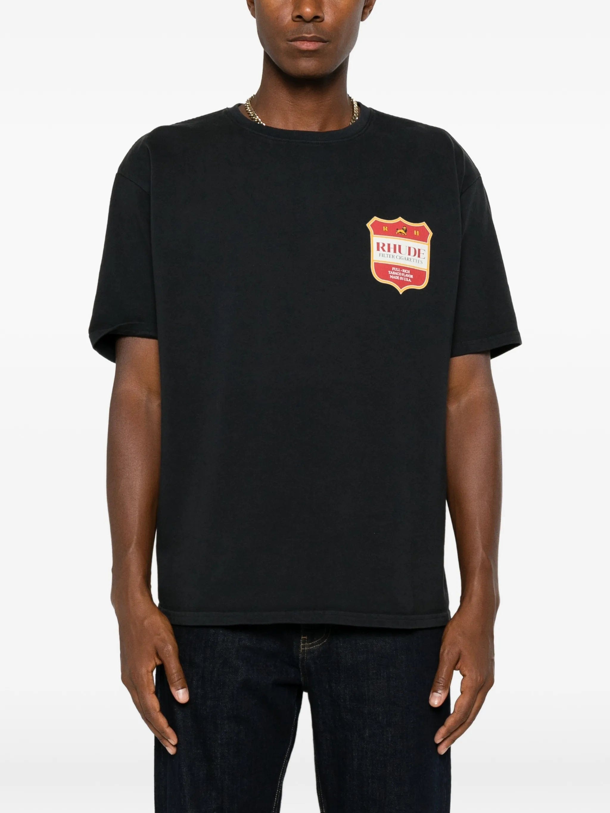 RHUDE logo - print short - sleeve T - shirt