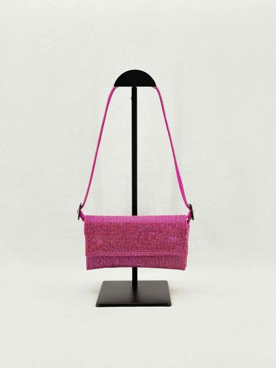 Benedetta Bruzziches Vittissima Fuchsia Shoulder Bag
