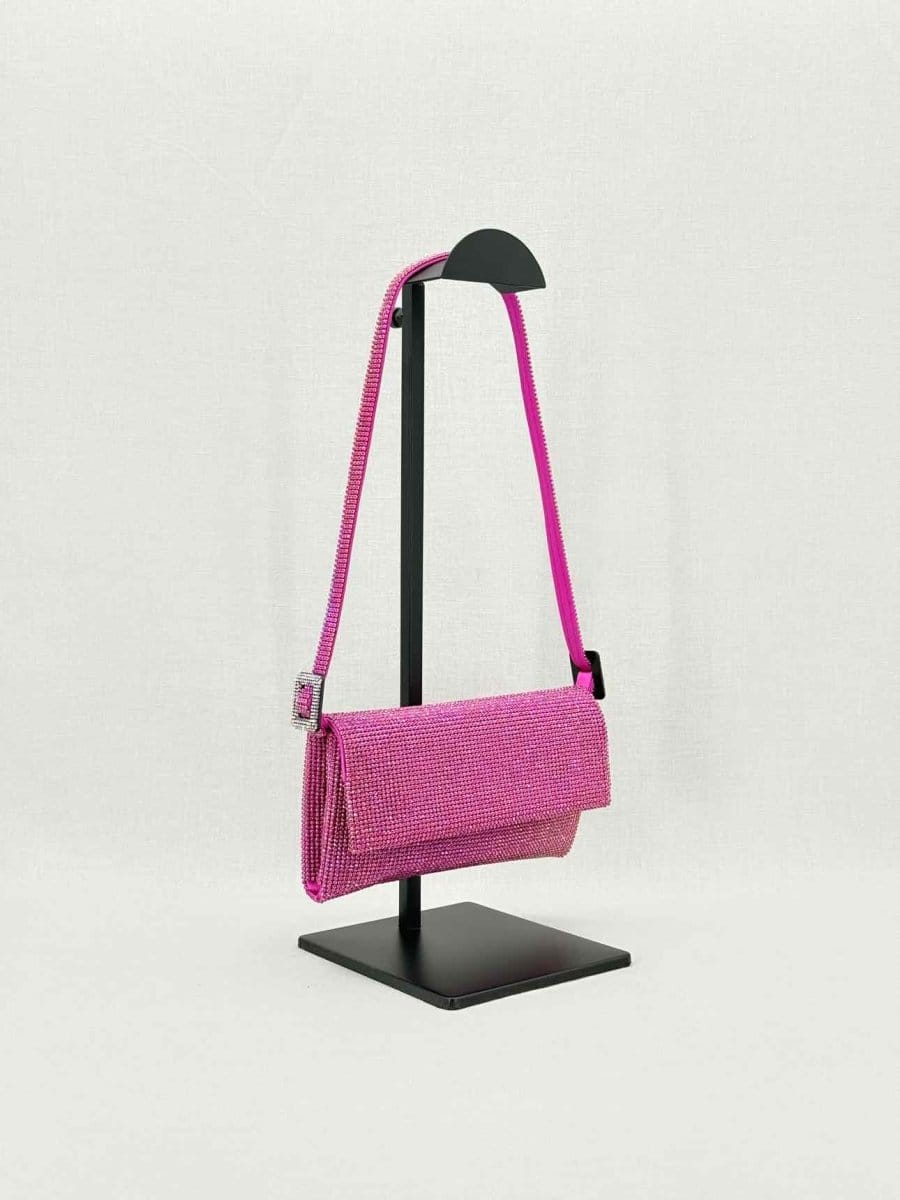 Benedetta Bruzziches Vittissima Fuchsia Shoulder Bag