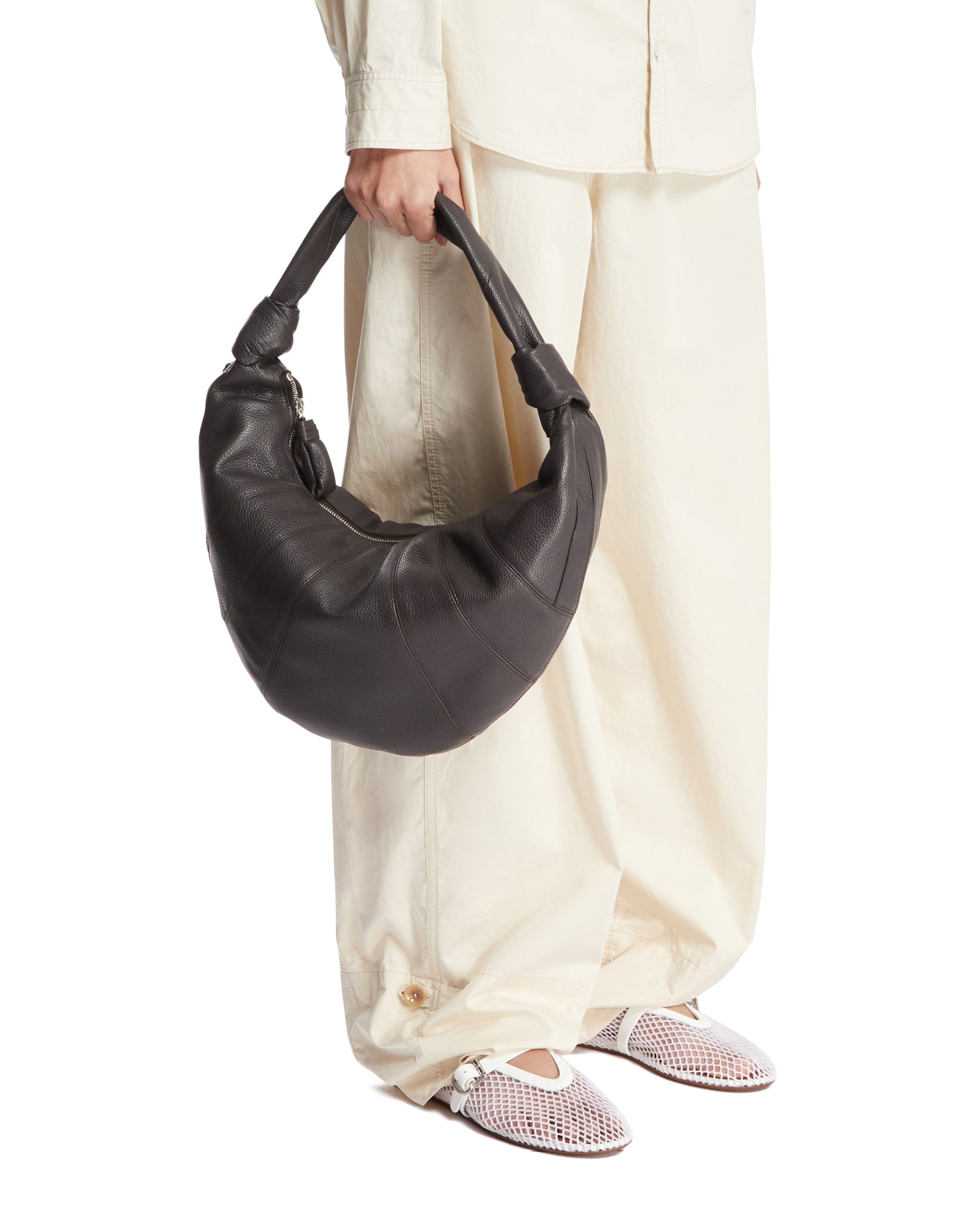 Lemaire Borsa Fortune Croissant Grande Marrone