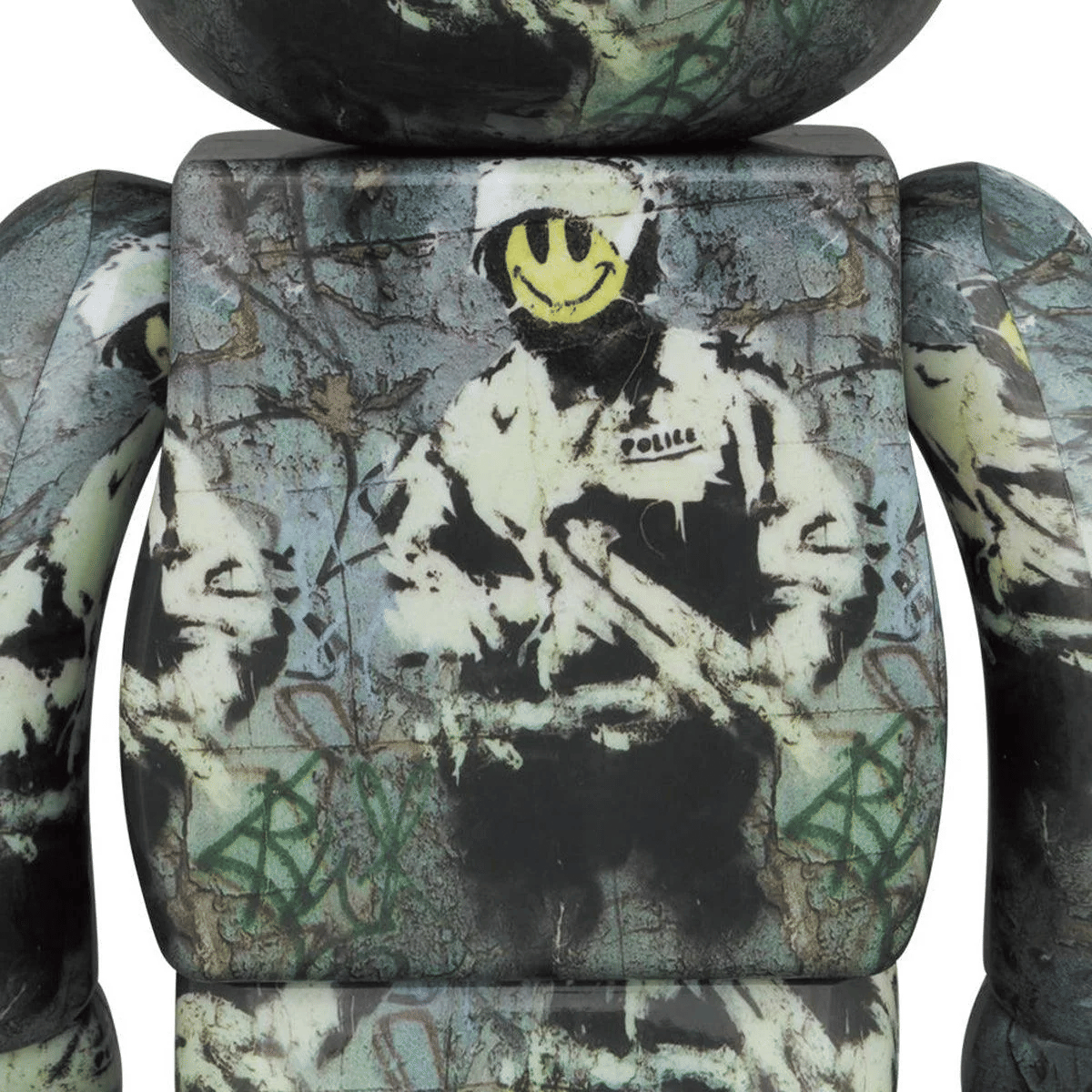 Medicom Toy BRANDALISM Be@rbrick 100% + 400% Riot Cop