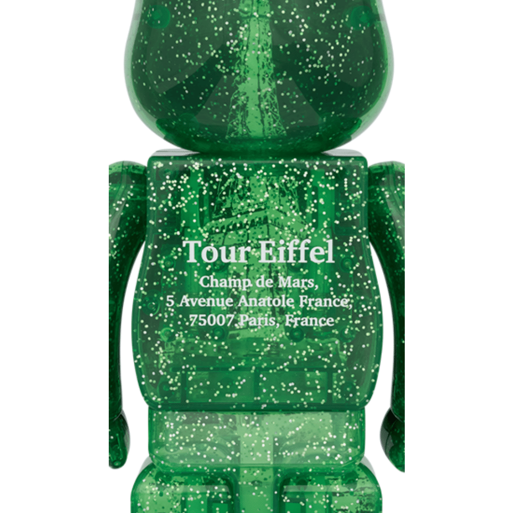Medicom Toy EIFFEL TOWER 100% & 400% GREEN DRESS Ver. BE@RBRICK