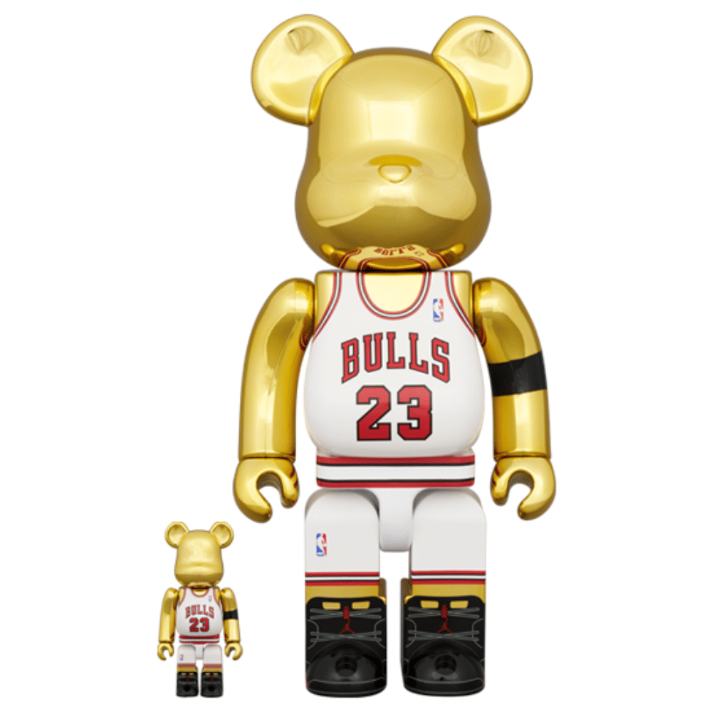 Medicom Toy Michael Jordan 1991 WORLD CHAMPION 100% & 400% BE@RBRICK