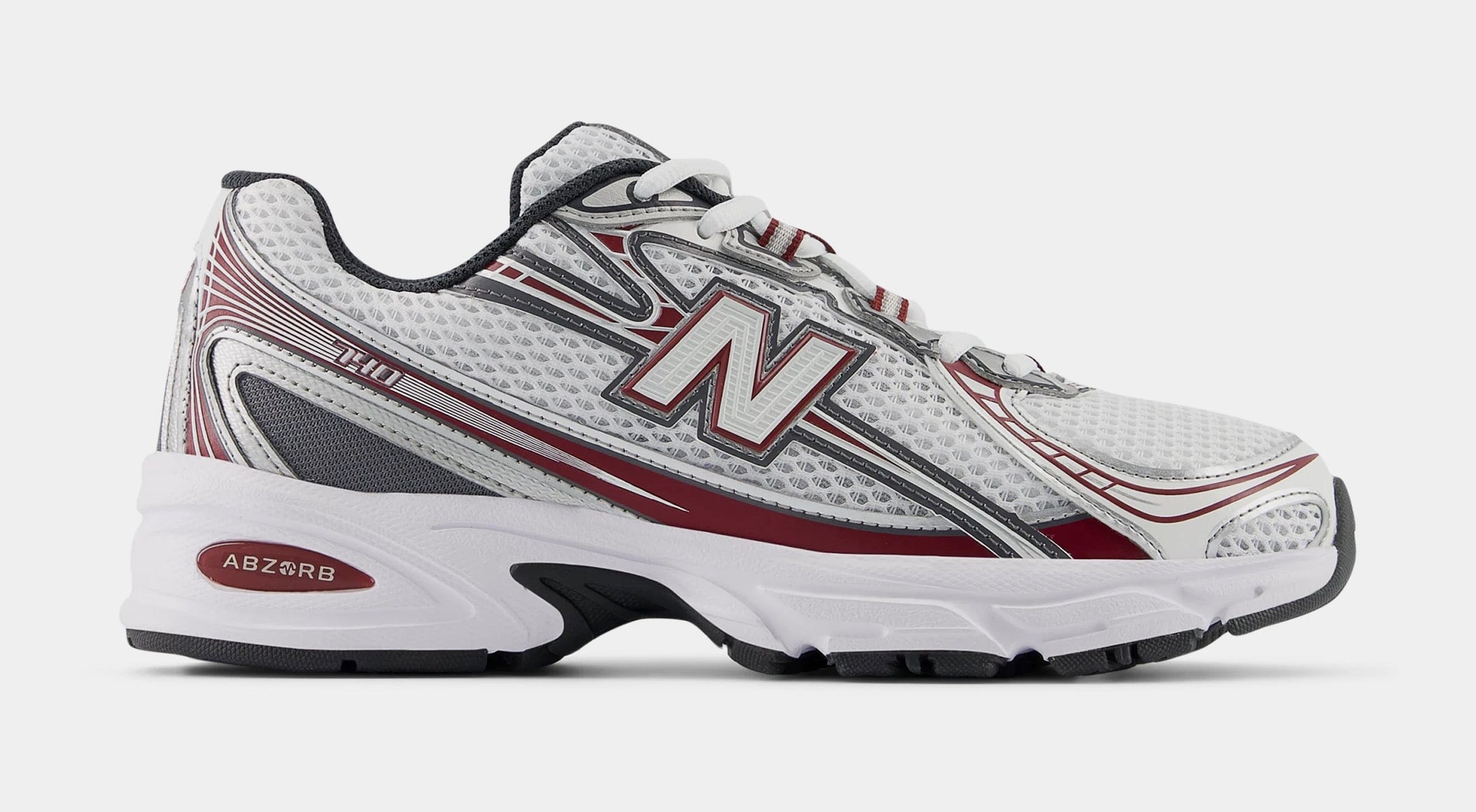 Newbalance 740 Mens Running Shoes (White/Red)