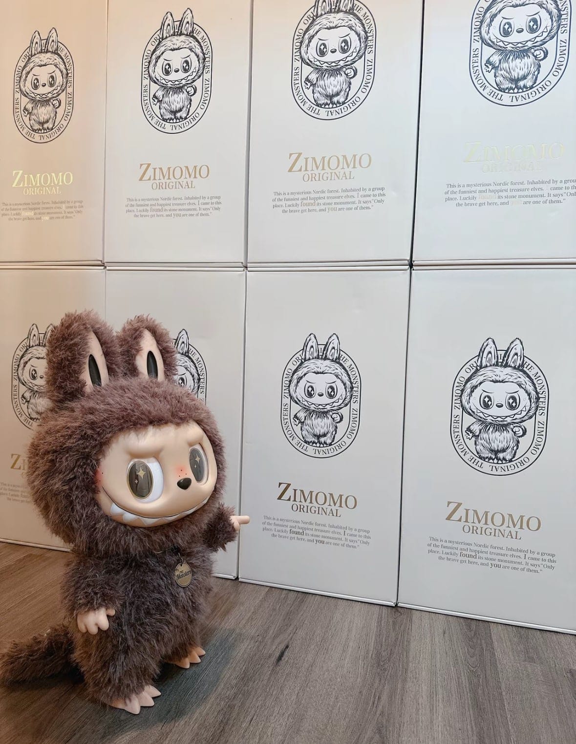 Pop Mart (labubu) The Monsters ZIMOMO I Found You Vinyl Doll + Tote Bag