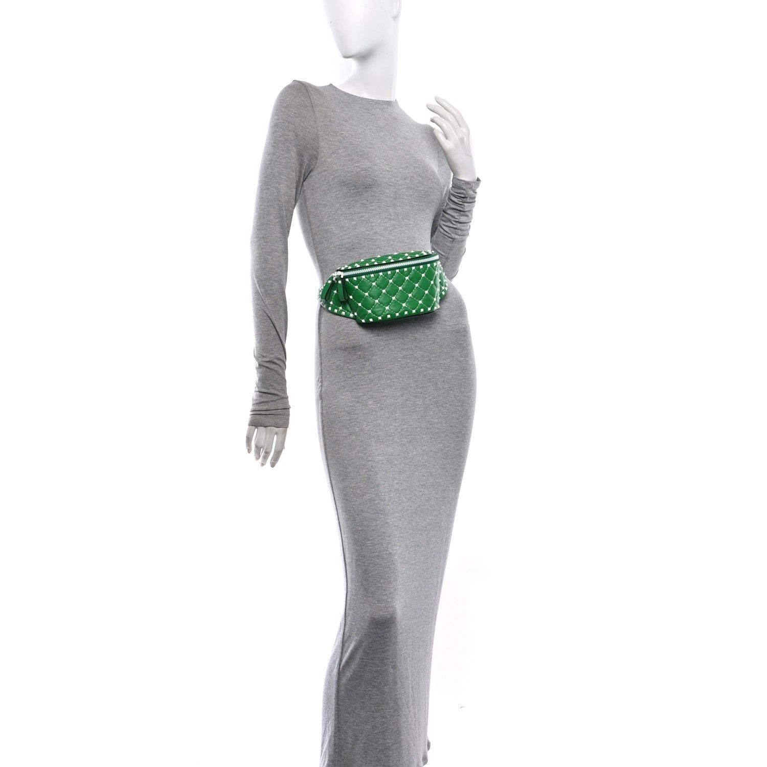 Valentino Garavani Nappa Free Rockstud Spike Belt Bag Peppermint