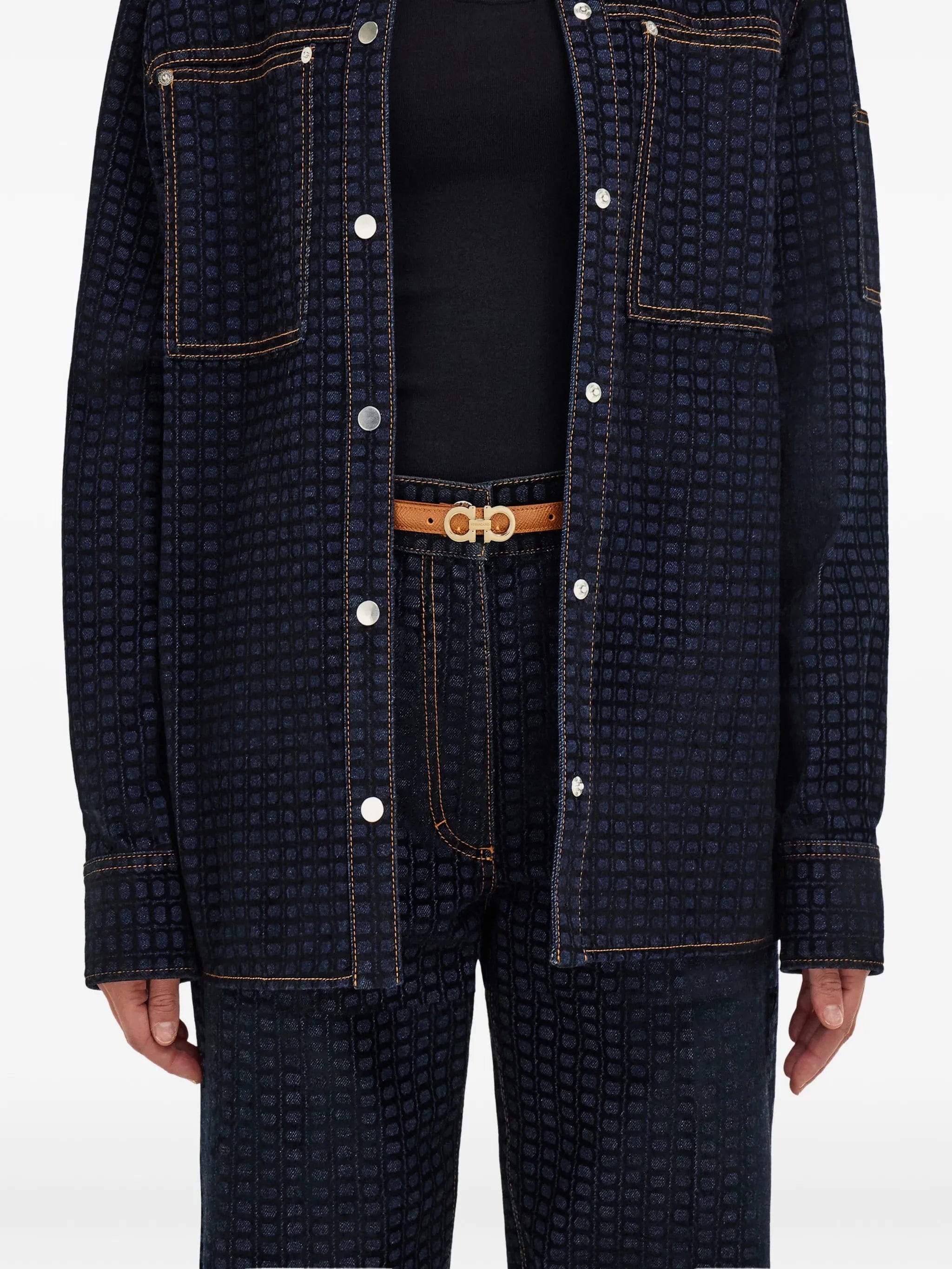 Ferragamo Gancini fixed belt