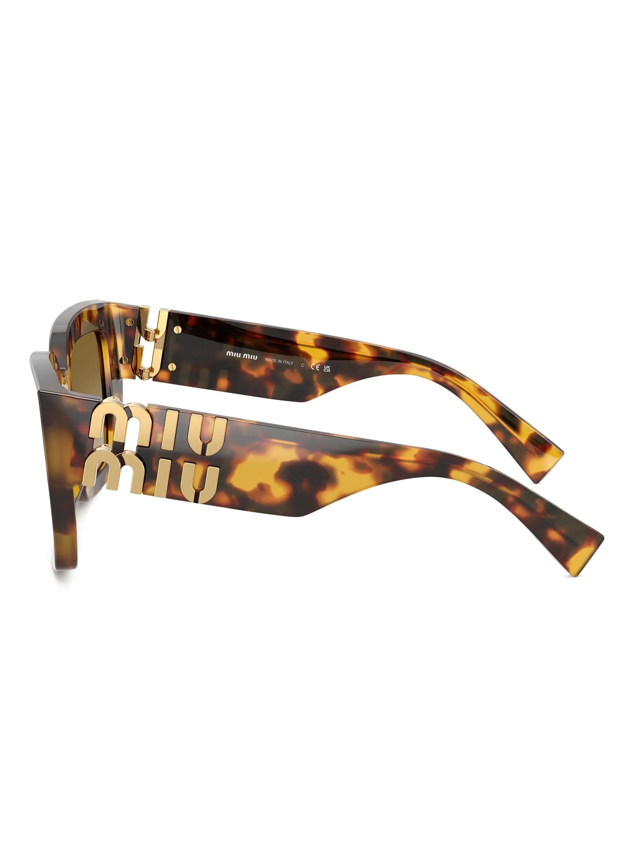 Miu Miu Eyewear logo - plaque square - frame sunglasses