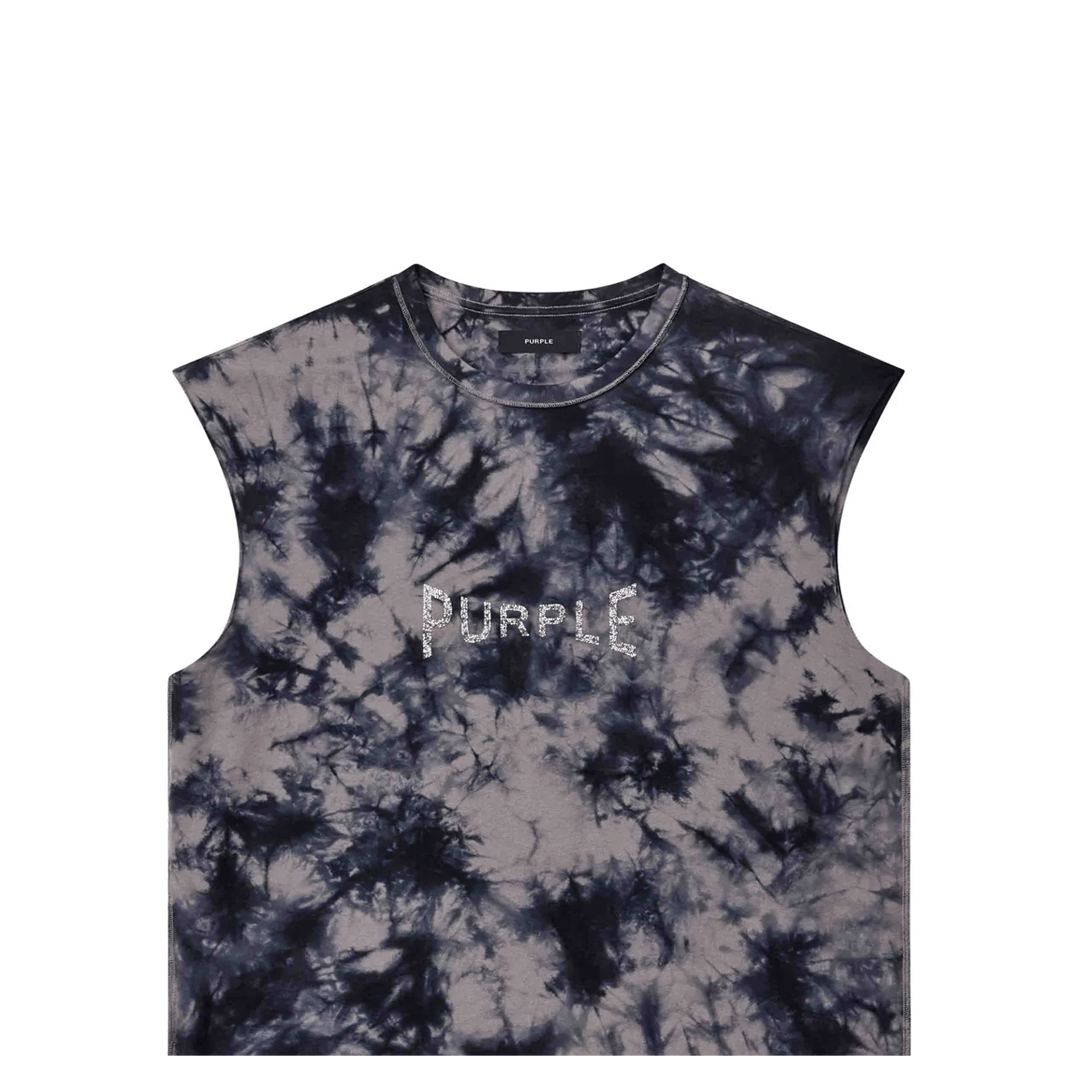 Purple BRAND TIE DYE TANK TOP