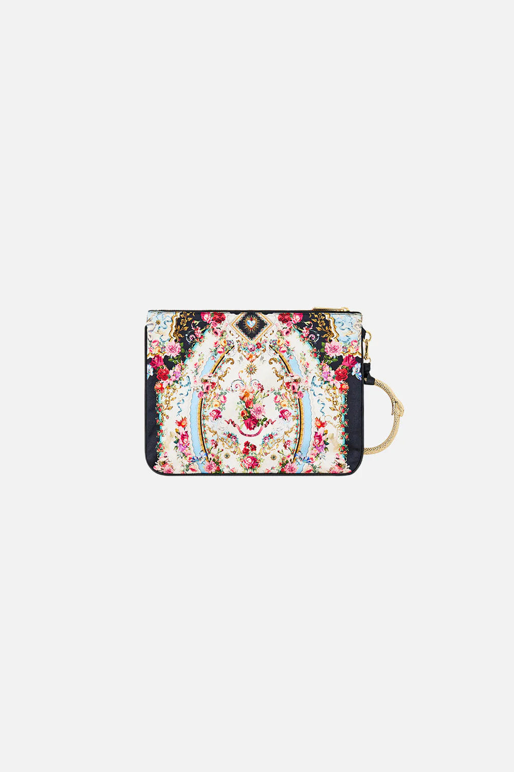 Camilla Torero Libertine Floral Ring Scarf Clutch Bag in White