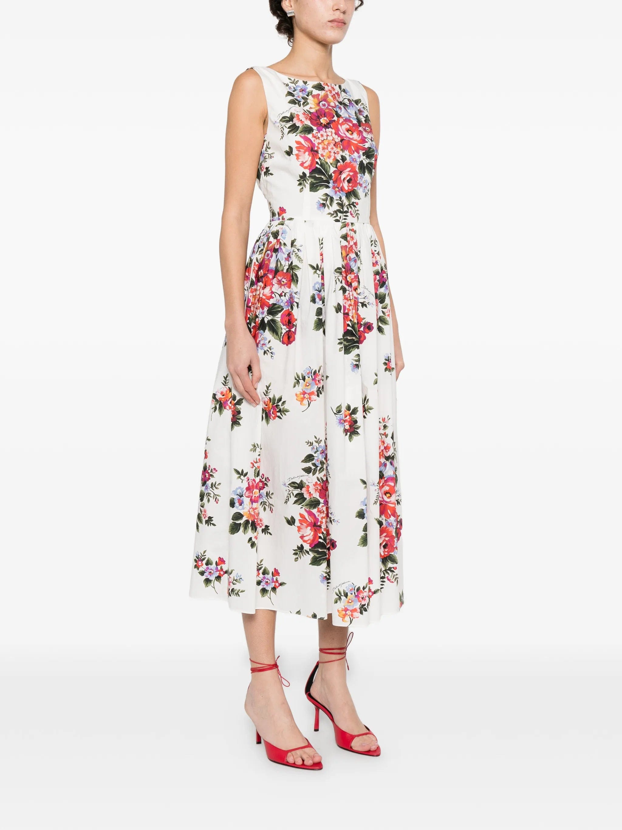 Dolce & Gabbana floral - print midi dress