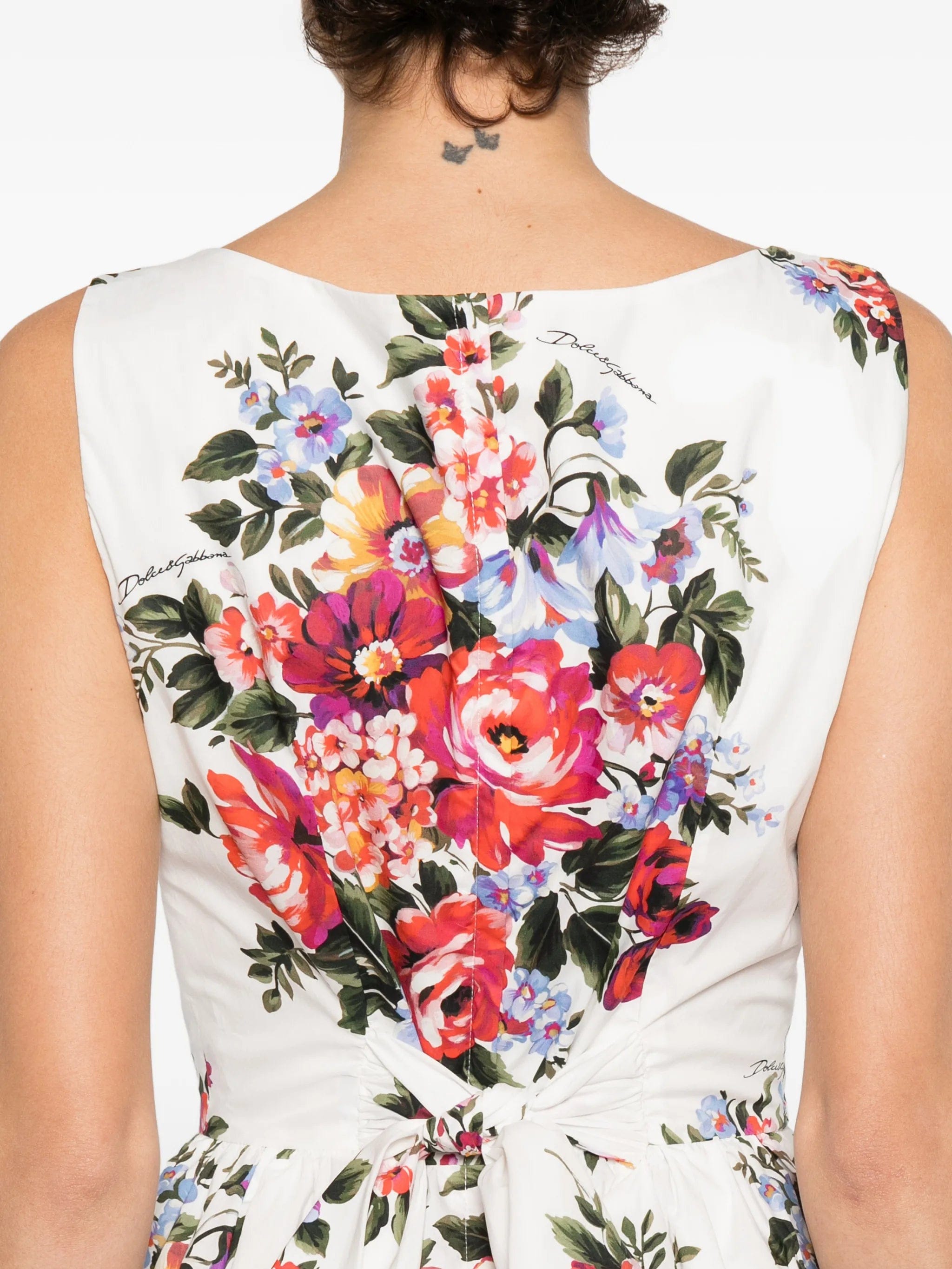 Dolce & Gabbana floral - print midi dress