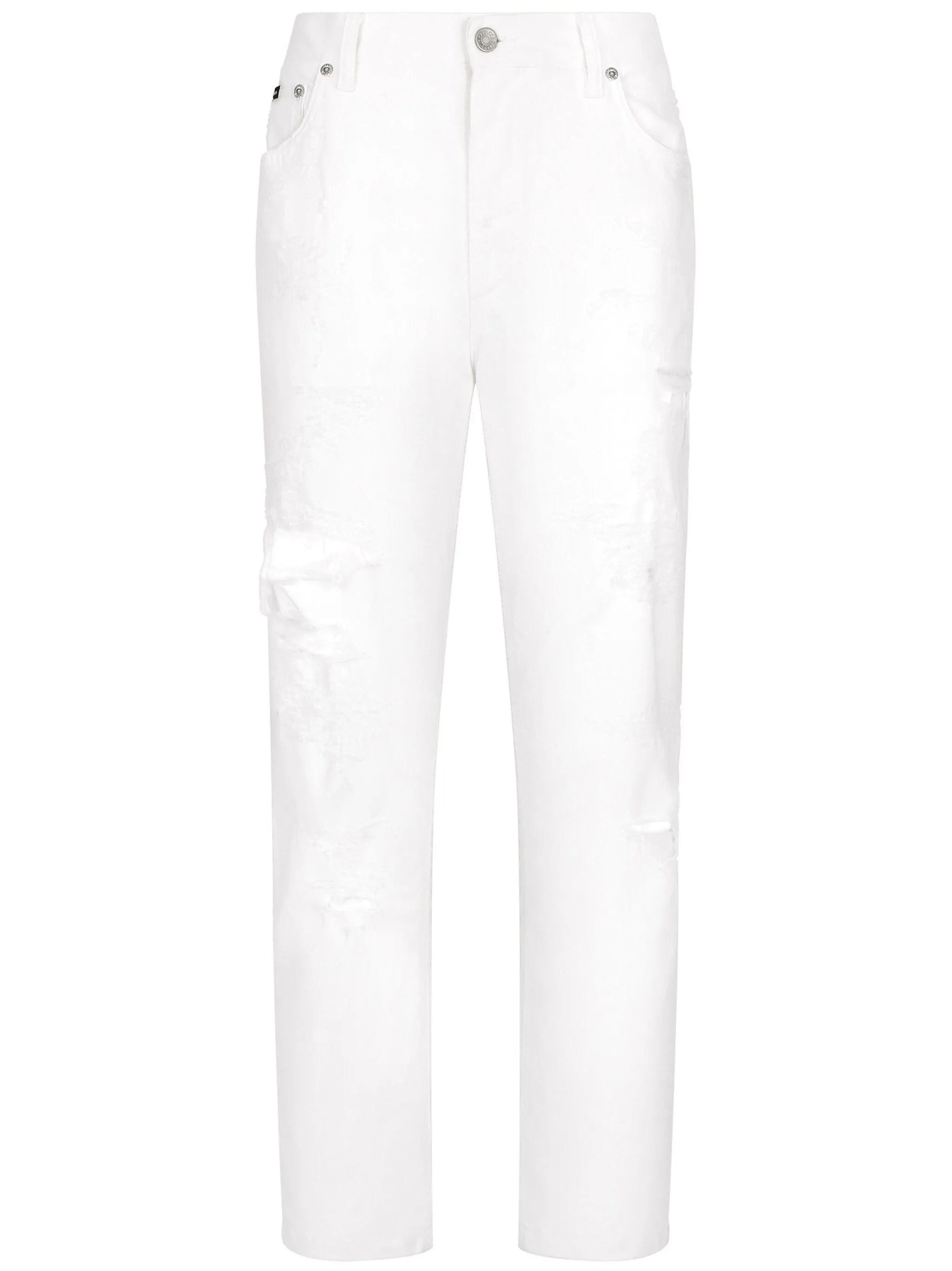 Dolce & Gabbana distressed - finish straight jeans