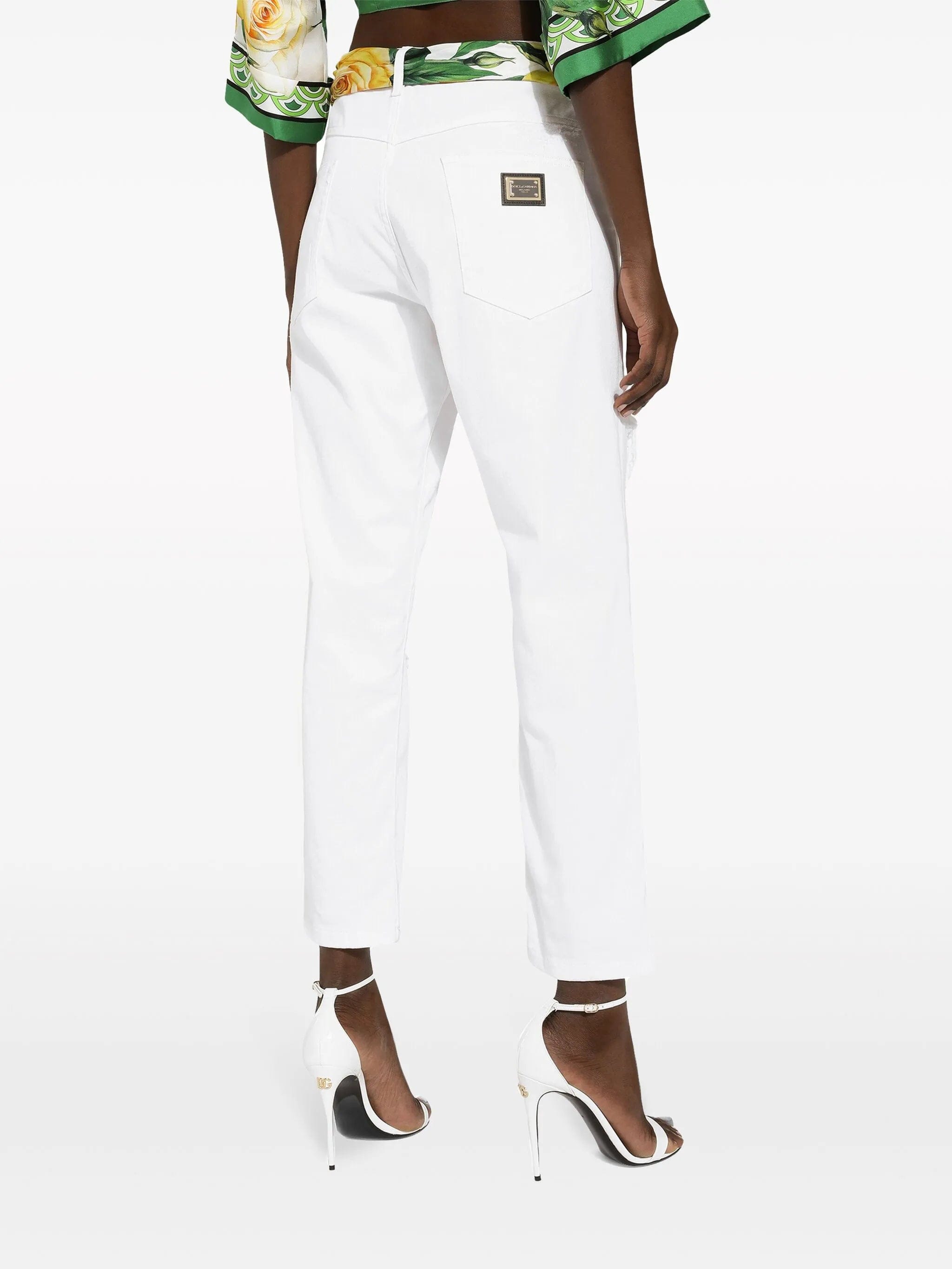 Dolce & Gabbana distressed - finish straight jeans