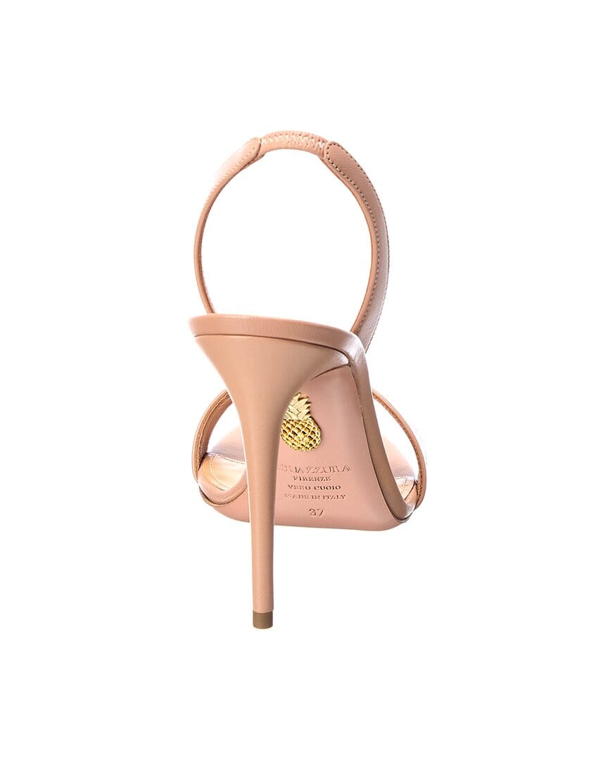 Aquazzura So Nude 105 Leather Slingback Sandal