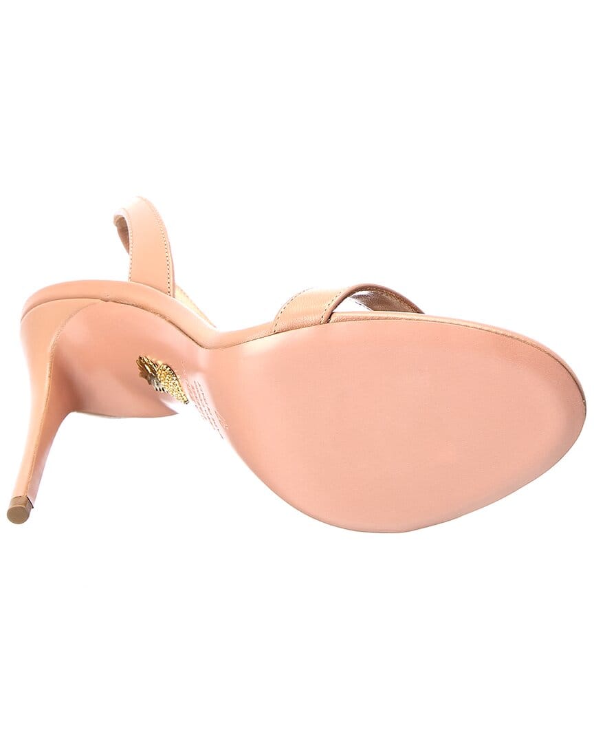 Aquazzura So Nude 105 Leather Slingback Sandal