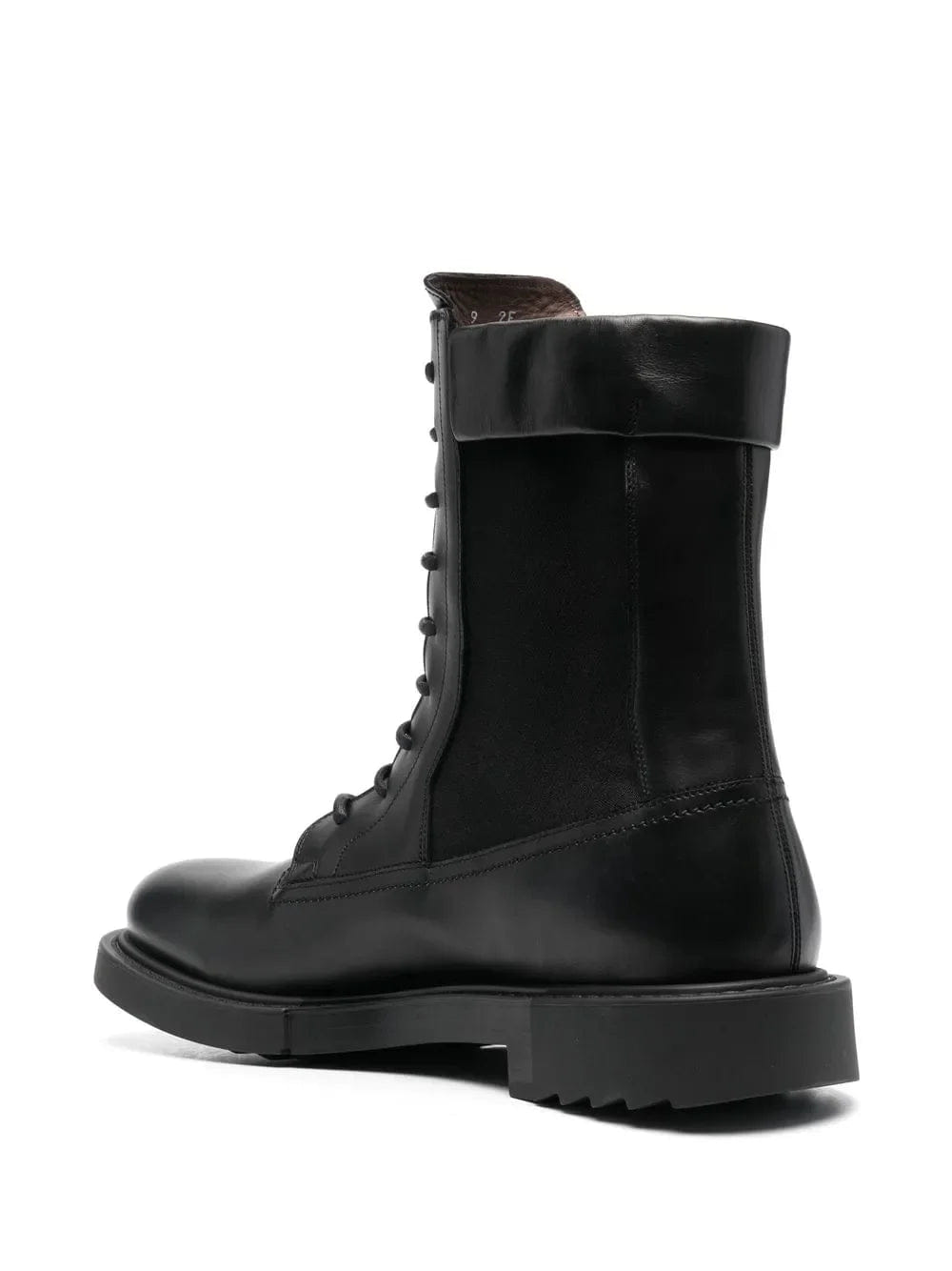 Ferragamo Lace - Up Leather Combat Boots