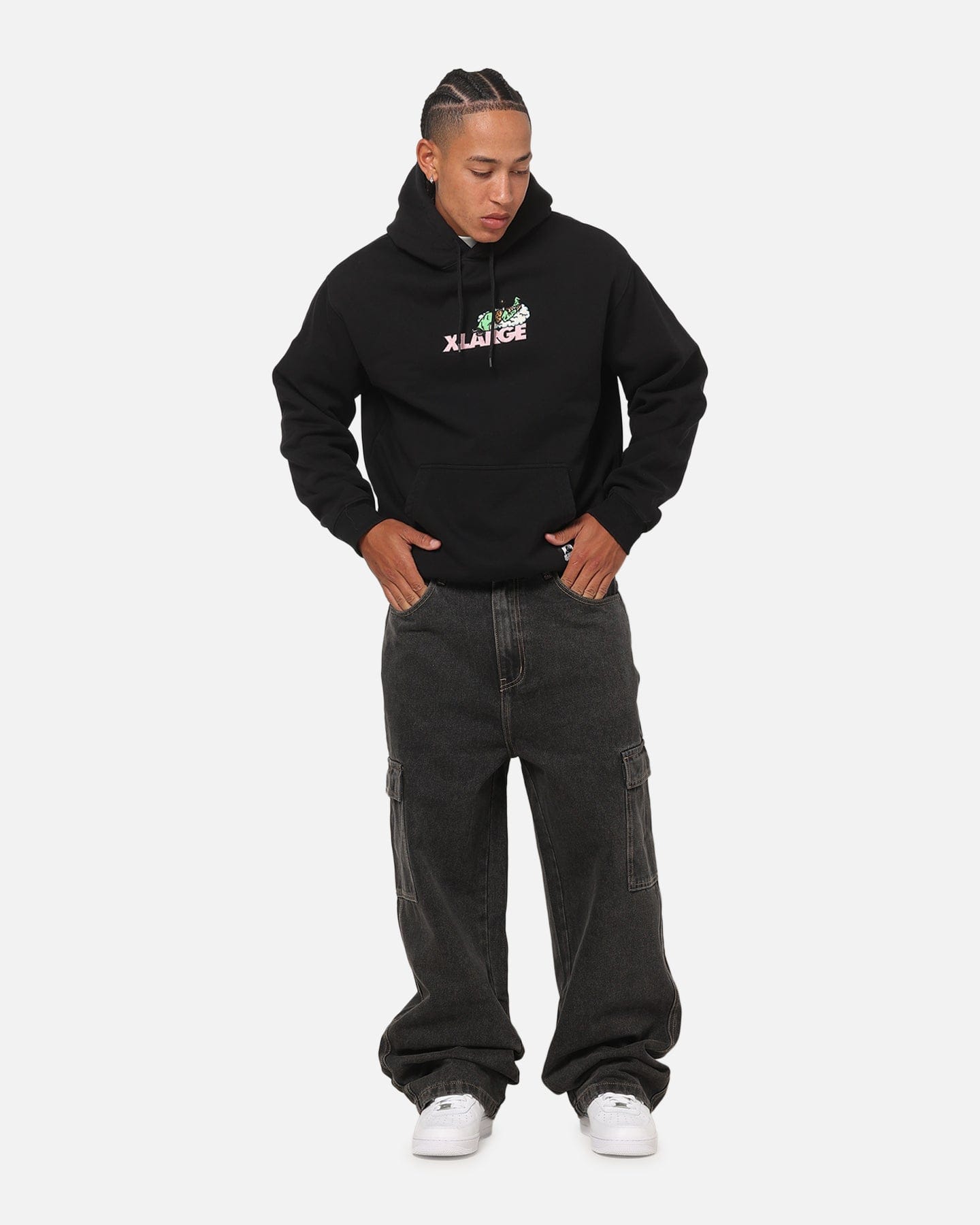 X - Large Cloud Hoodie Black