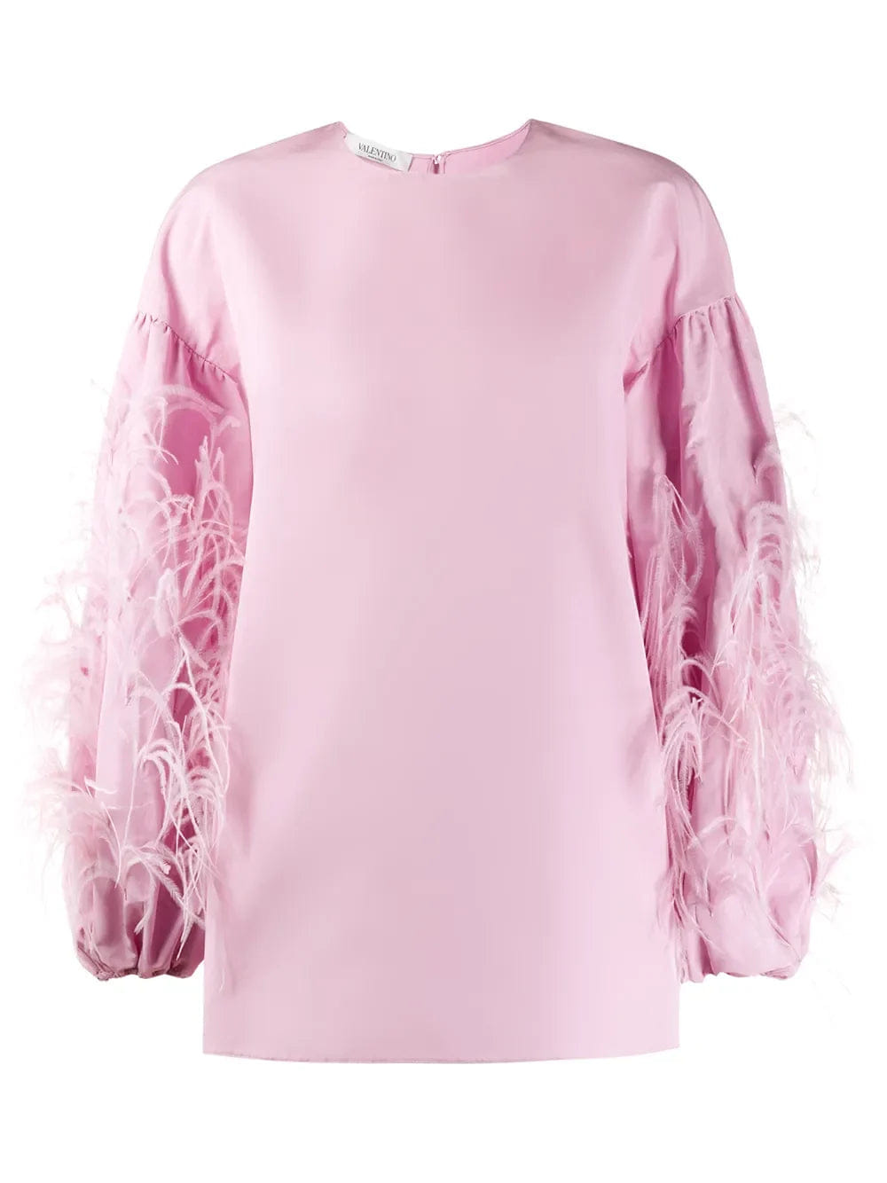 Valentino Garavani Feathered Sleeve Top