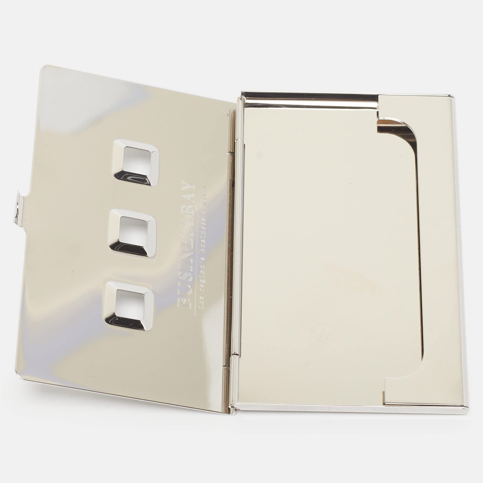 Montblanc Silver Metal Business Card Holder