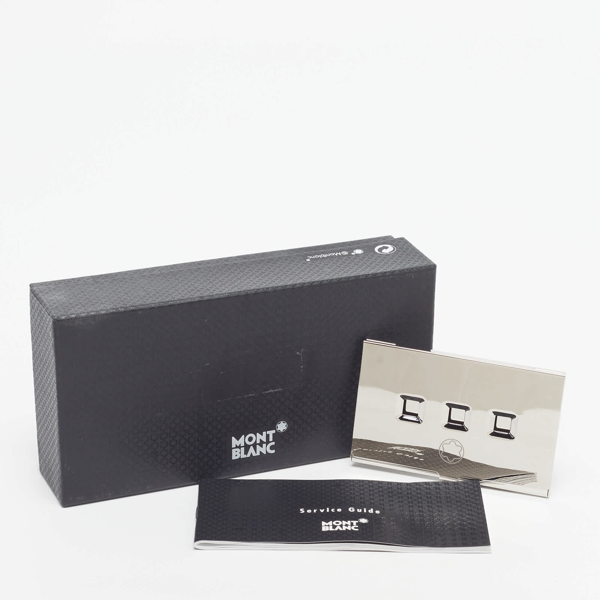 Montblanc Silver Metal Business Card Holder