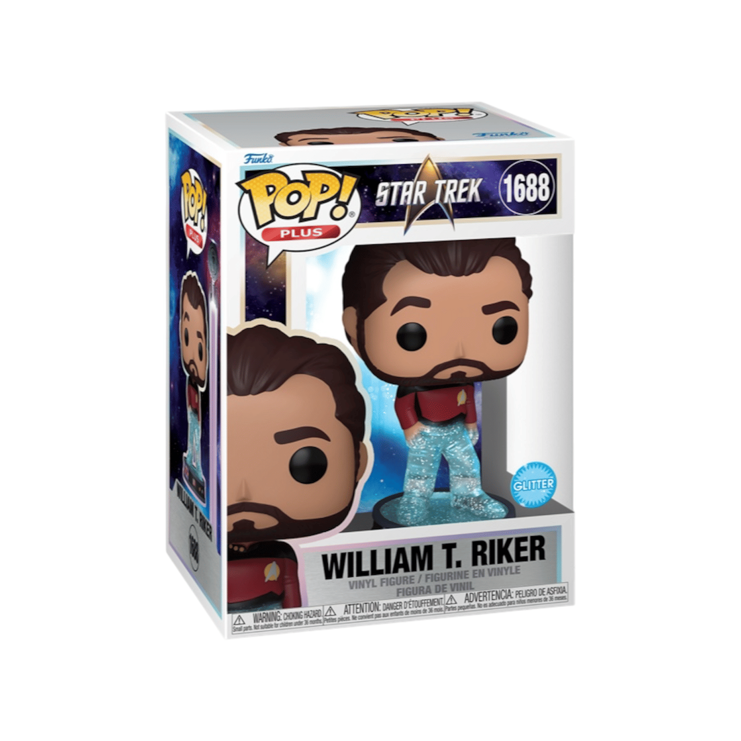 Funko William T. Riker (Glitter) #1688 Funko Plus Pop - Star Trek