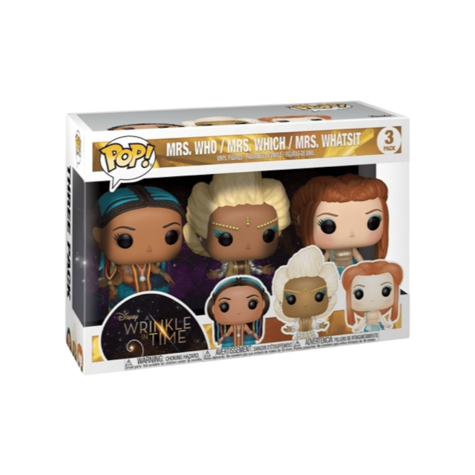 Funko Mrs. Who/ Mrs. Which/ Mrs. Whatsit Funko 3 Pack! Pop - A Wrinkle In Time