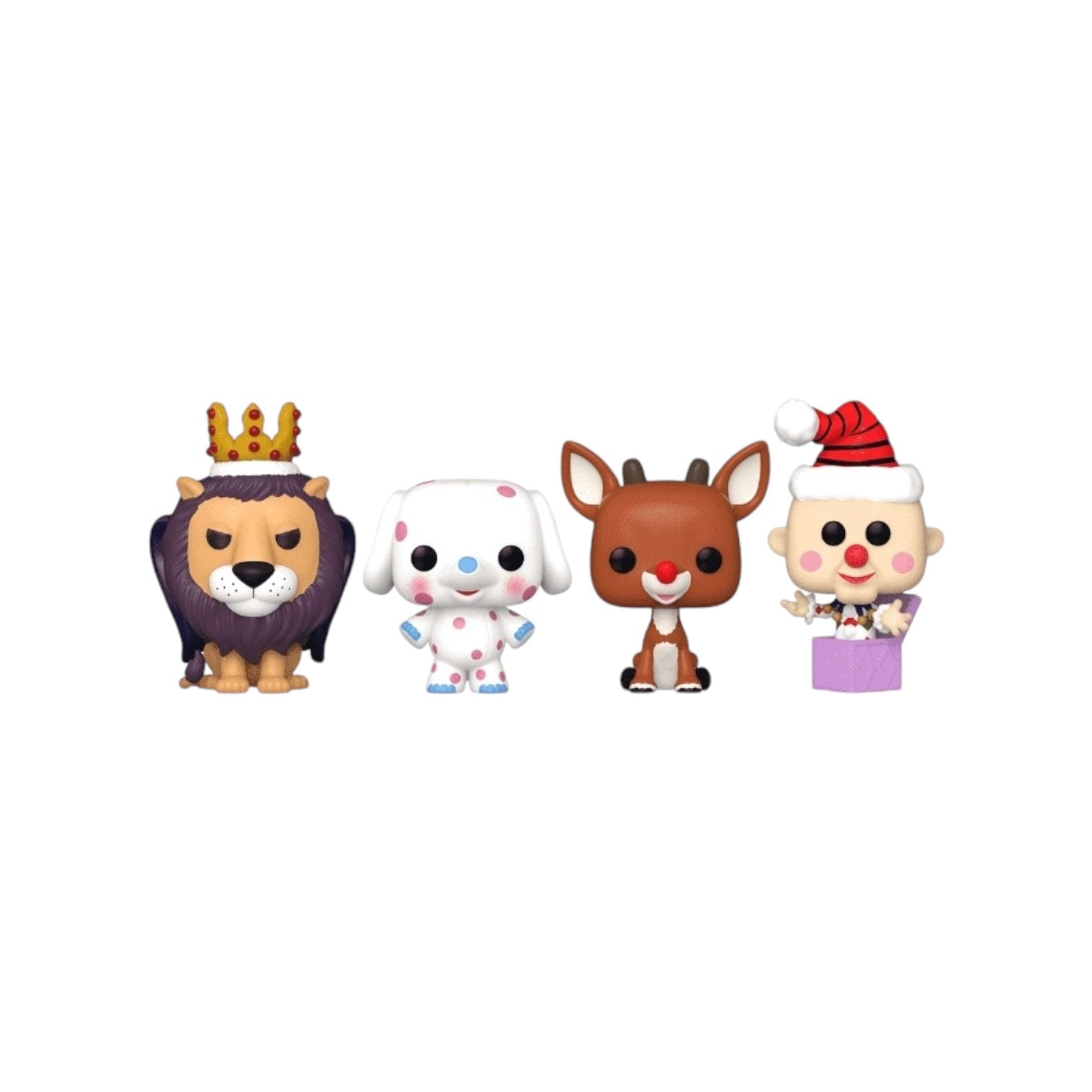 Funko Rudolph the Red Nose Reindeer 4 Pack Funko Pocket Pop - Happy Holidays