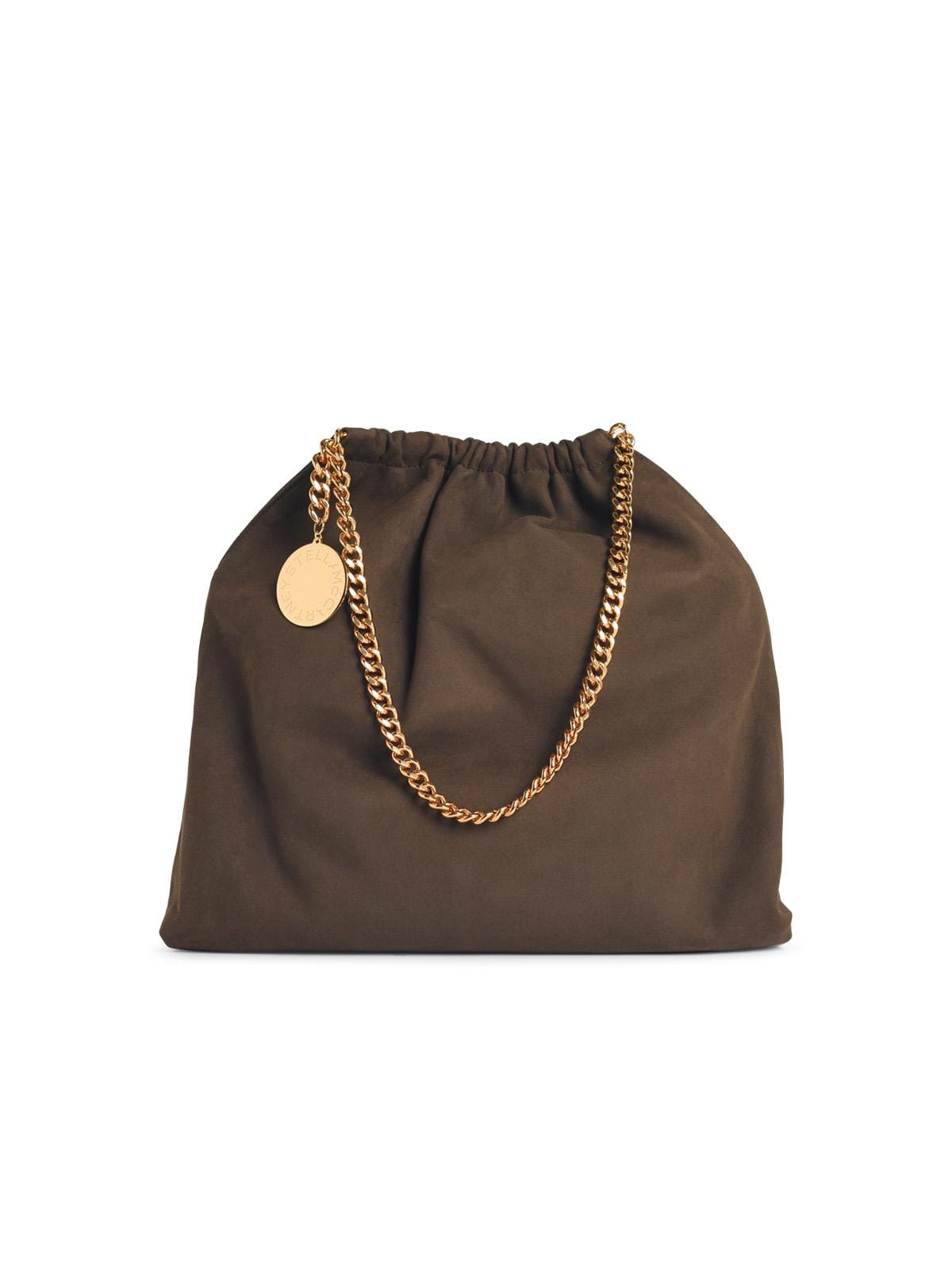 Stella Mccartney Falabella Alter Suede Moka Drawstring Shoulder Bag Women
